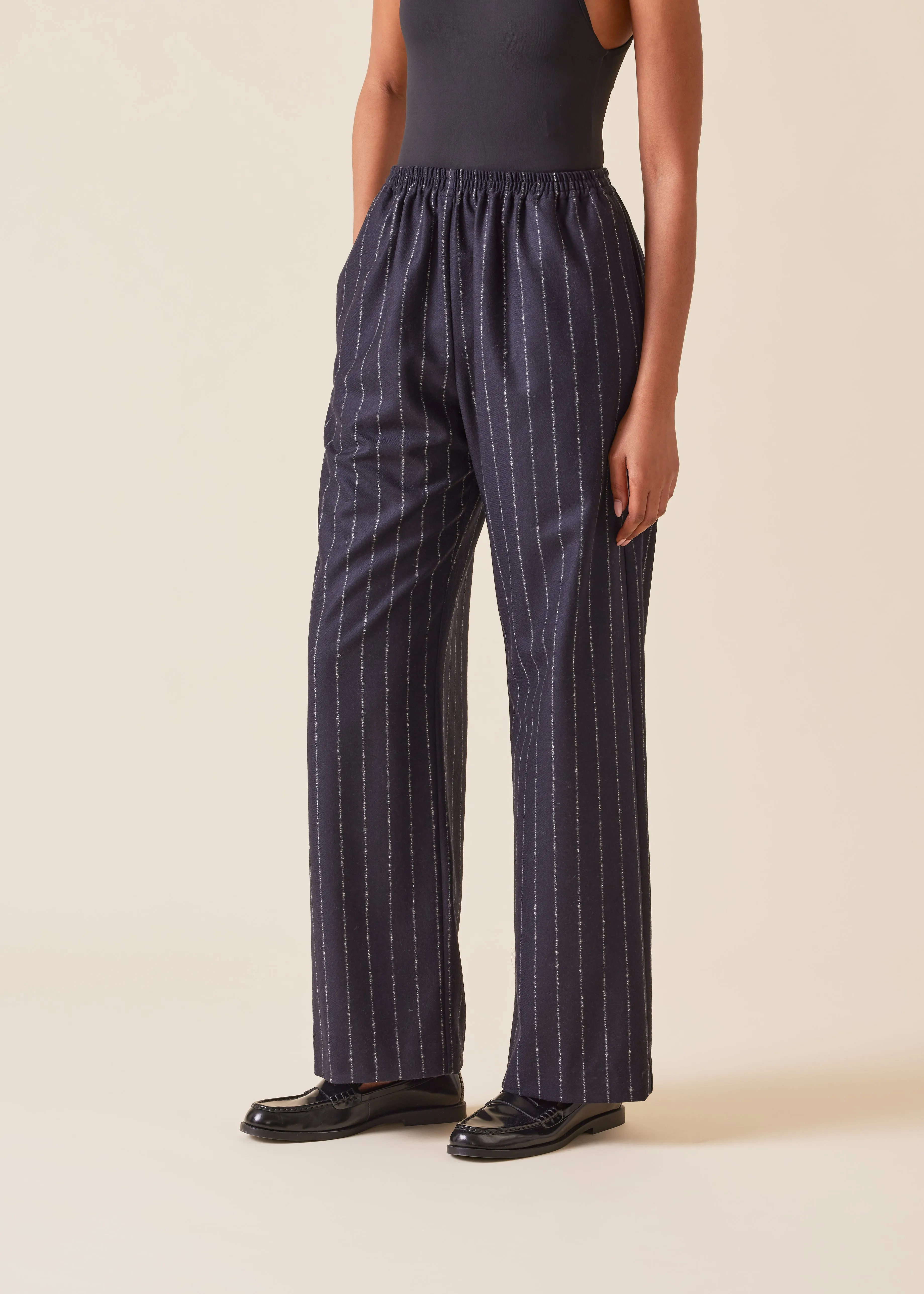 wool cashmere mix trouser sold by eskandar product image thumbnail 5