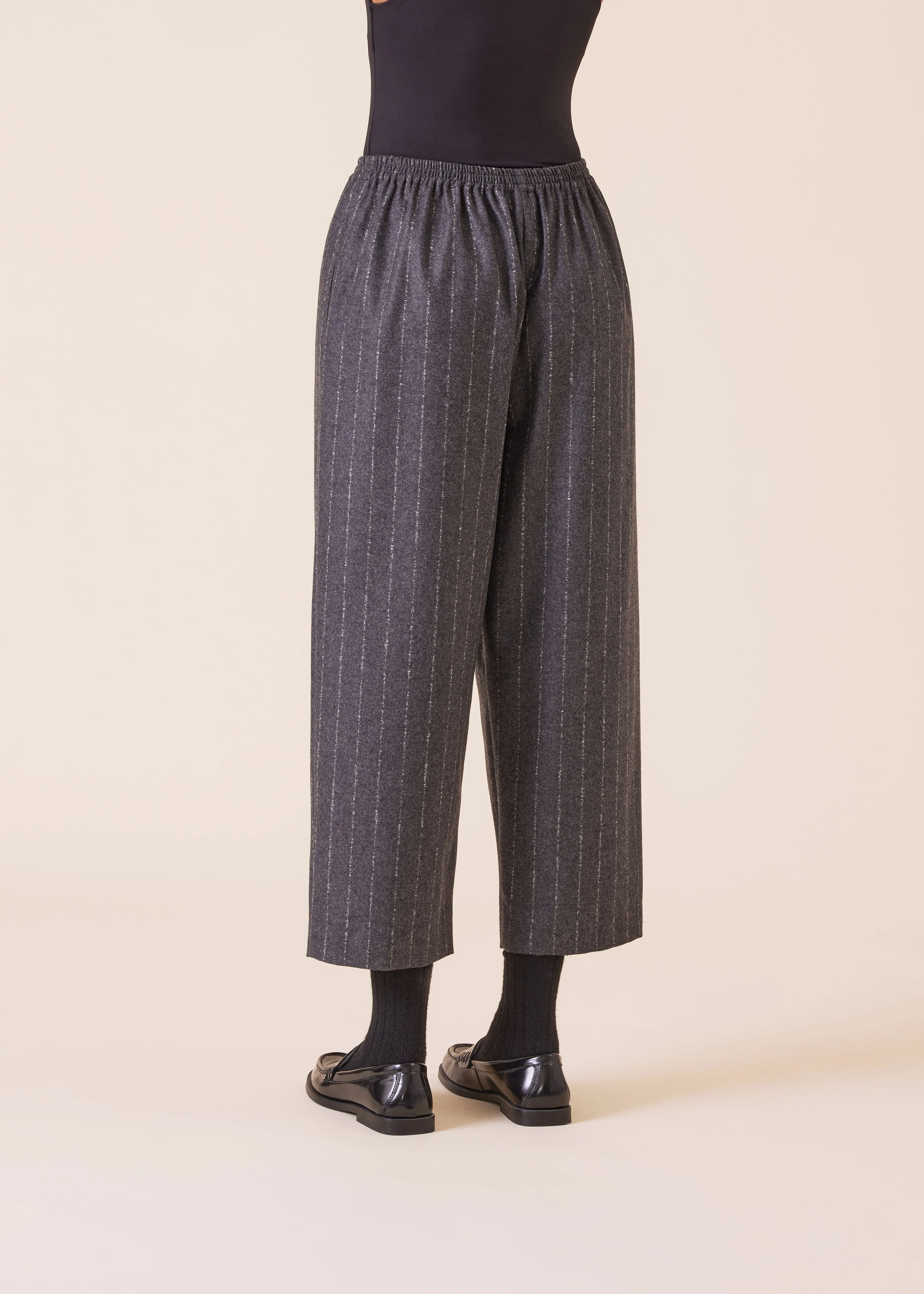 wool cashmere mix japanese trouser sold by eskandar product image thumbnail 4