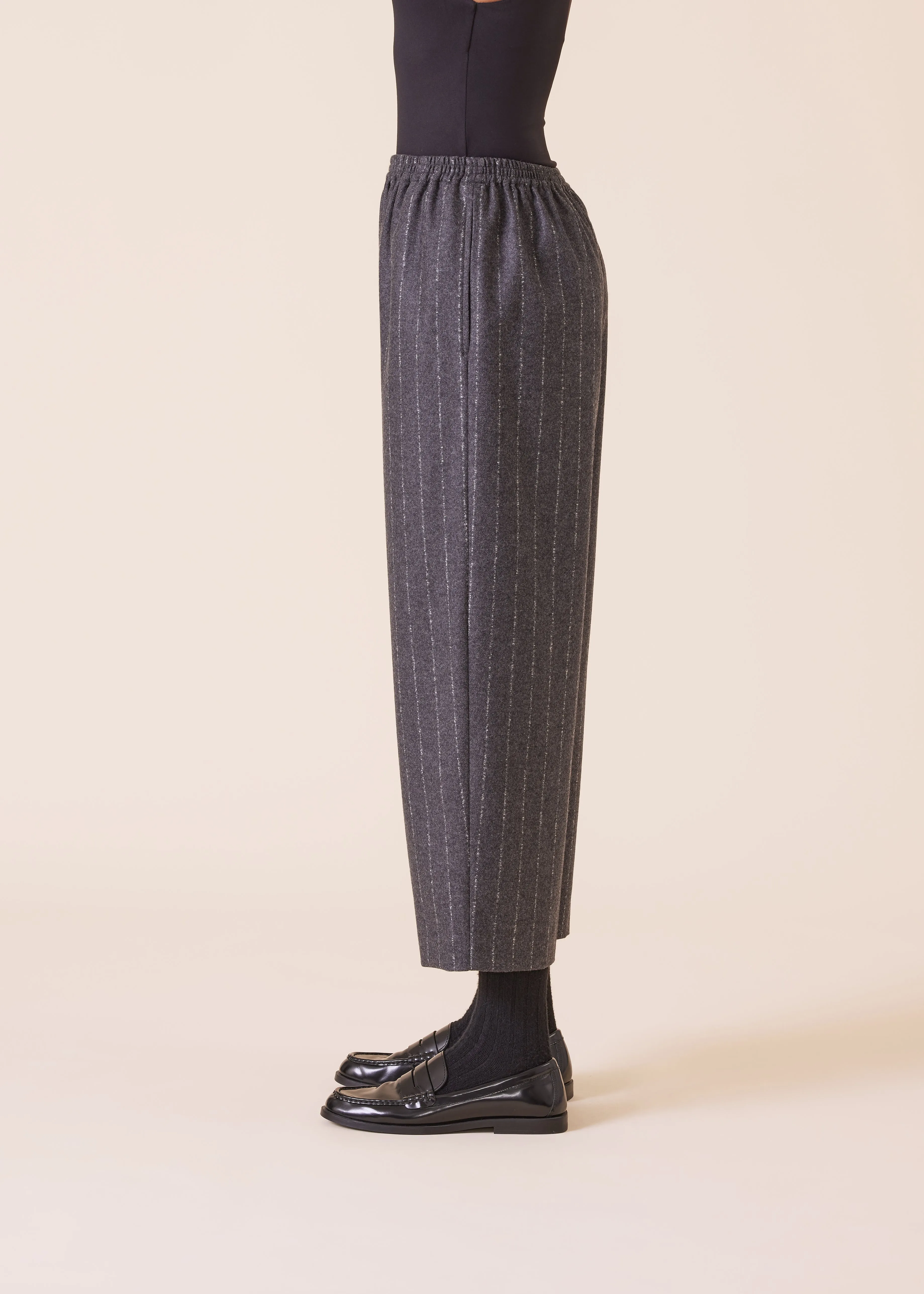 wool cashmere mix japanese trouser sold by eskandar product image thumbnail 3