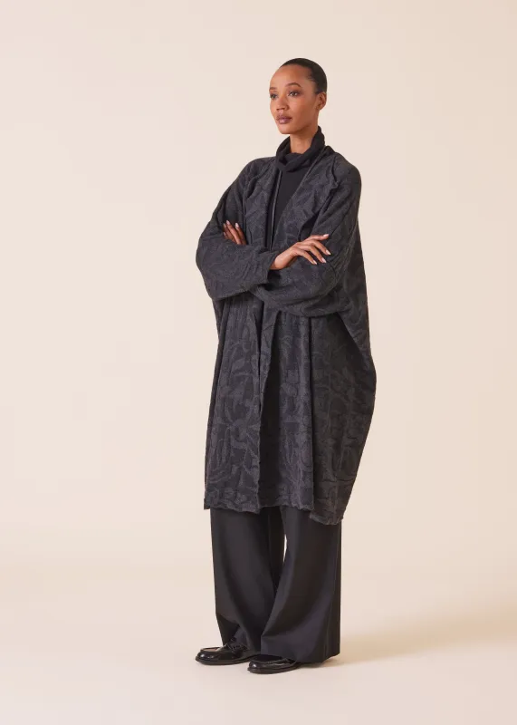 cashmere wide jacket coat cardigan - very long made by eskandar