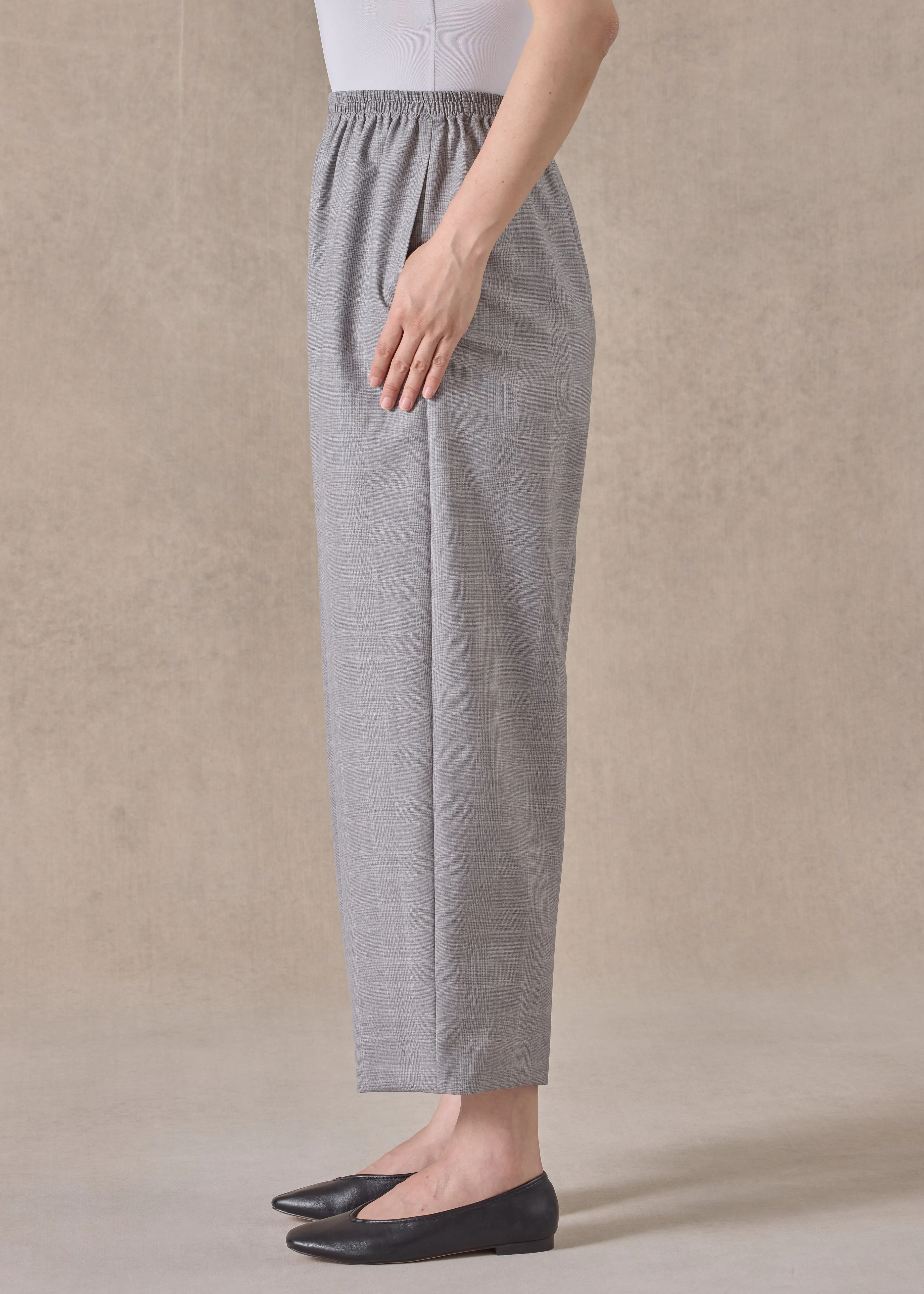 virgin wool japanese trouser (grey) sold by eskandar product image thumbnail 3