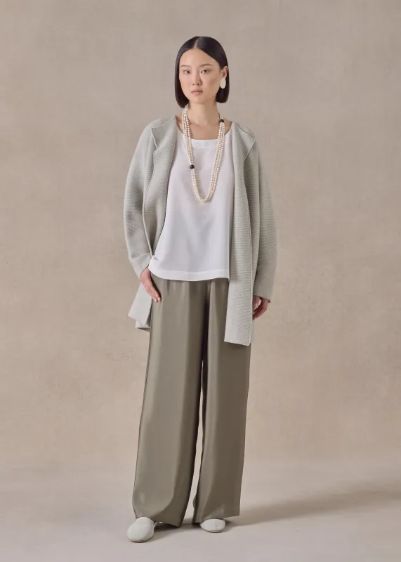 cashmere small jacket coat cardigan - long (mastic) sold by eskandar