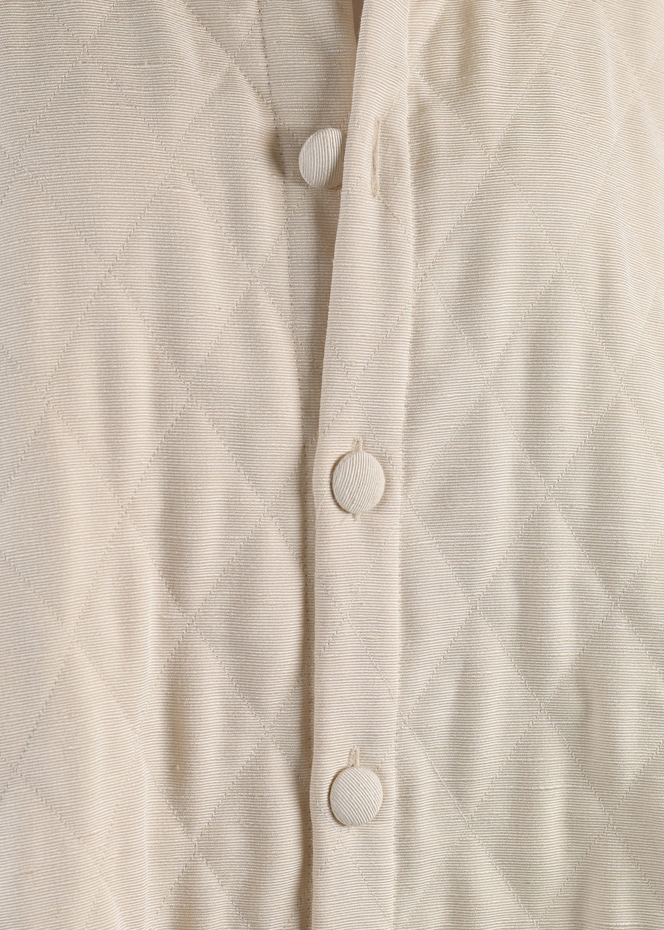 quilted silk imperial coat with chinese collar - long plus sold by eskandar product image thumbnail 4