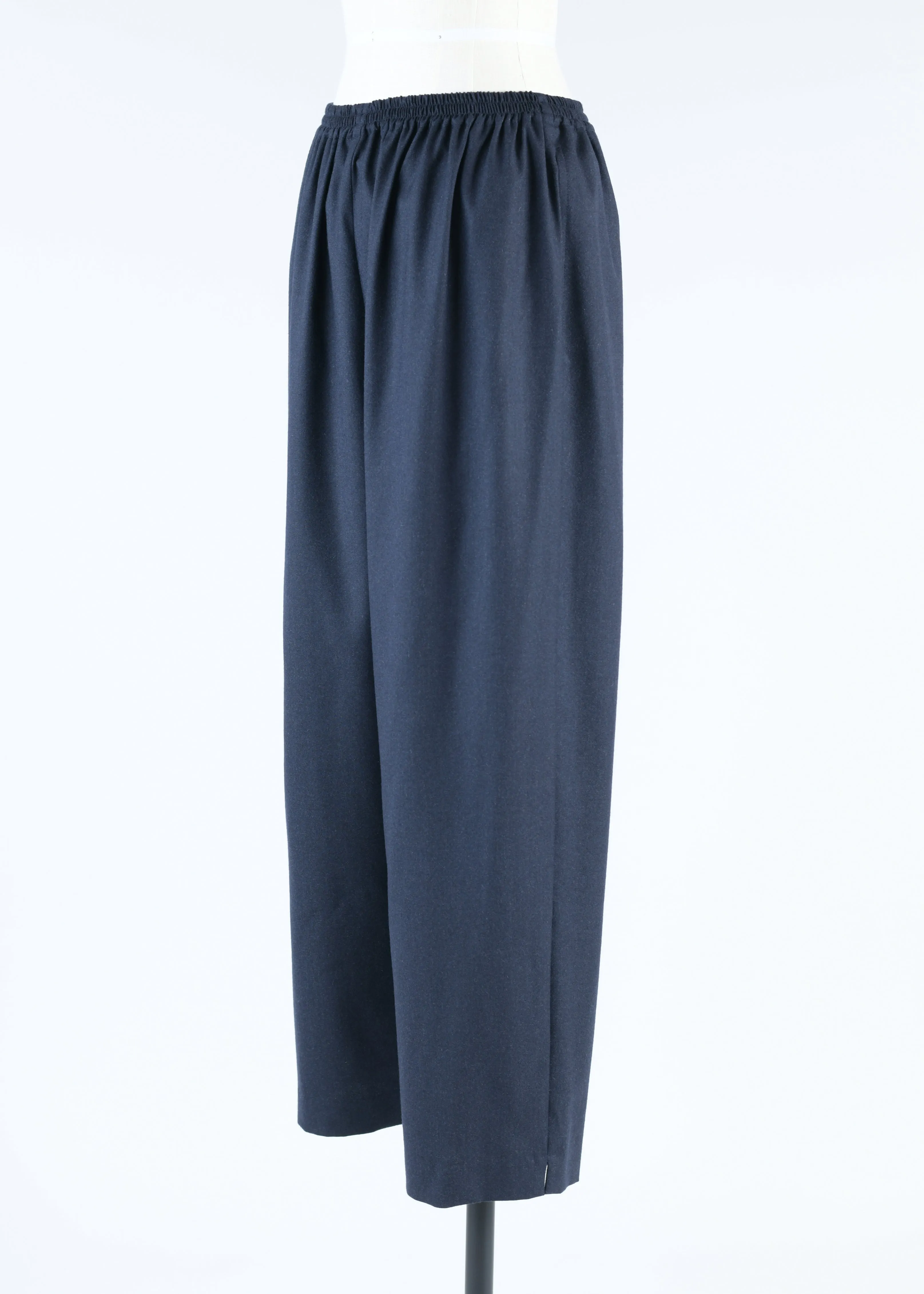 cashmere stretch longer japanese trouser with ankle slits sold by eskandar product image thumbnail 3