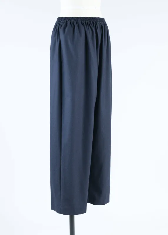cashmere stretch longer japanese trouser with ankle slits sold by eskandar