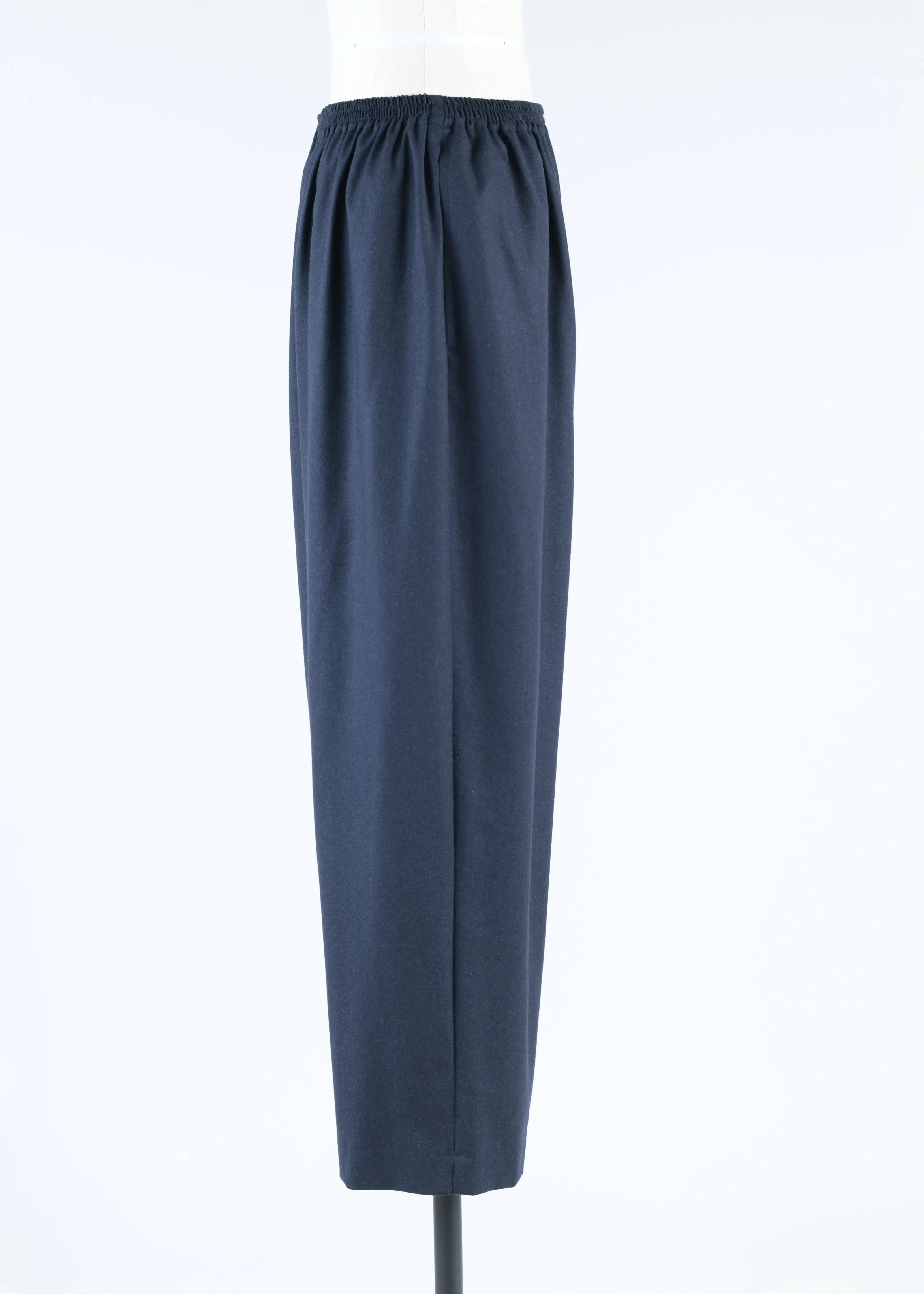 cashmere stretch longer japanese trouser with ankle slits sold by eskandar product image thumbnail 2