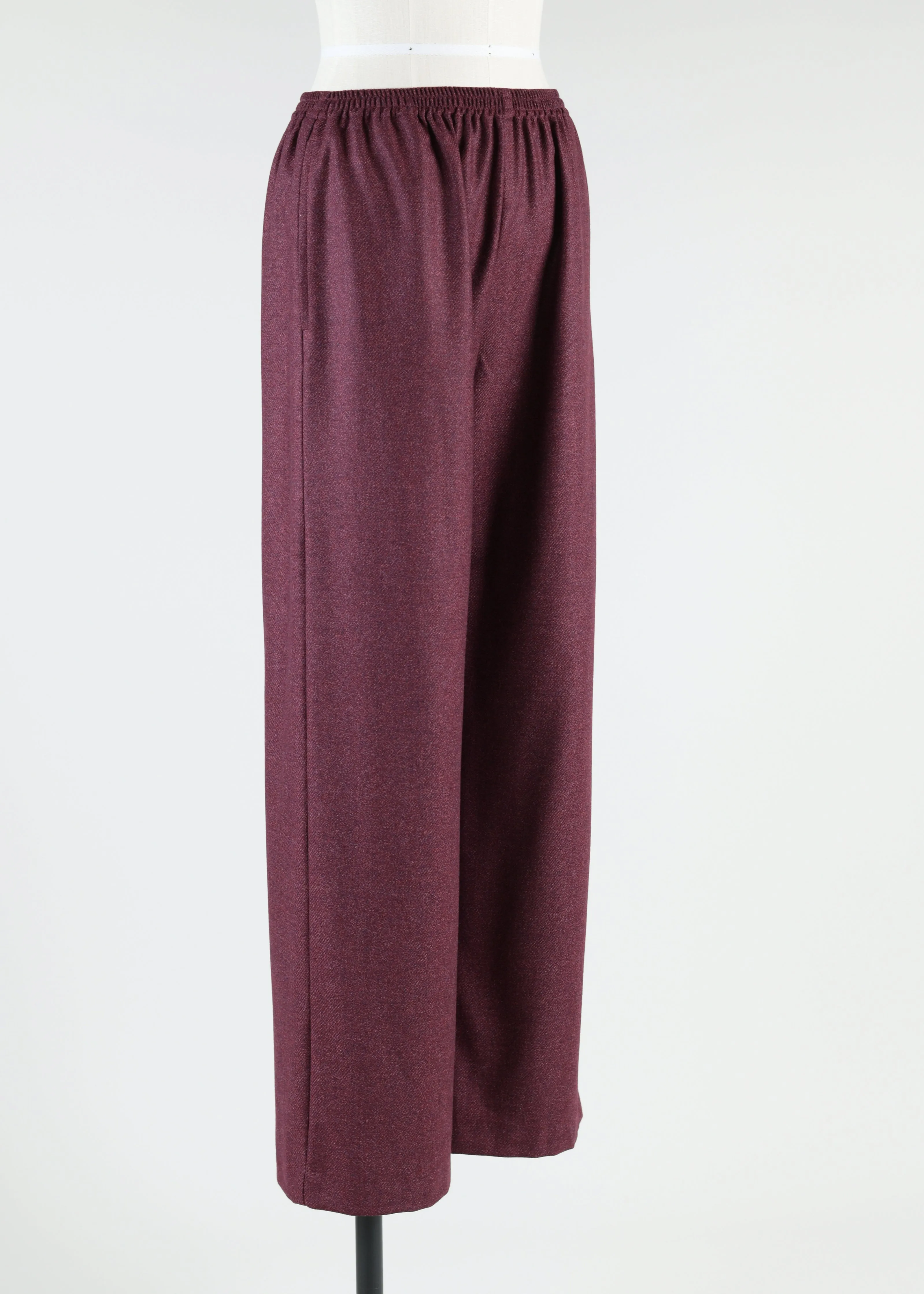 wool silk mix trouser sold by eskandar