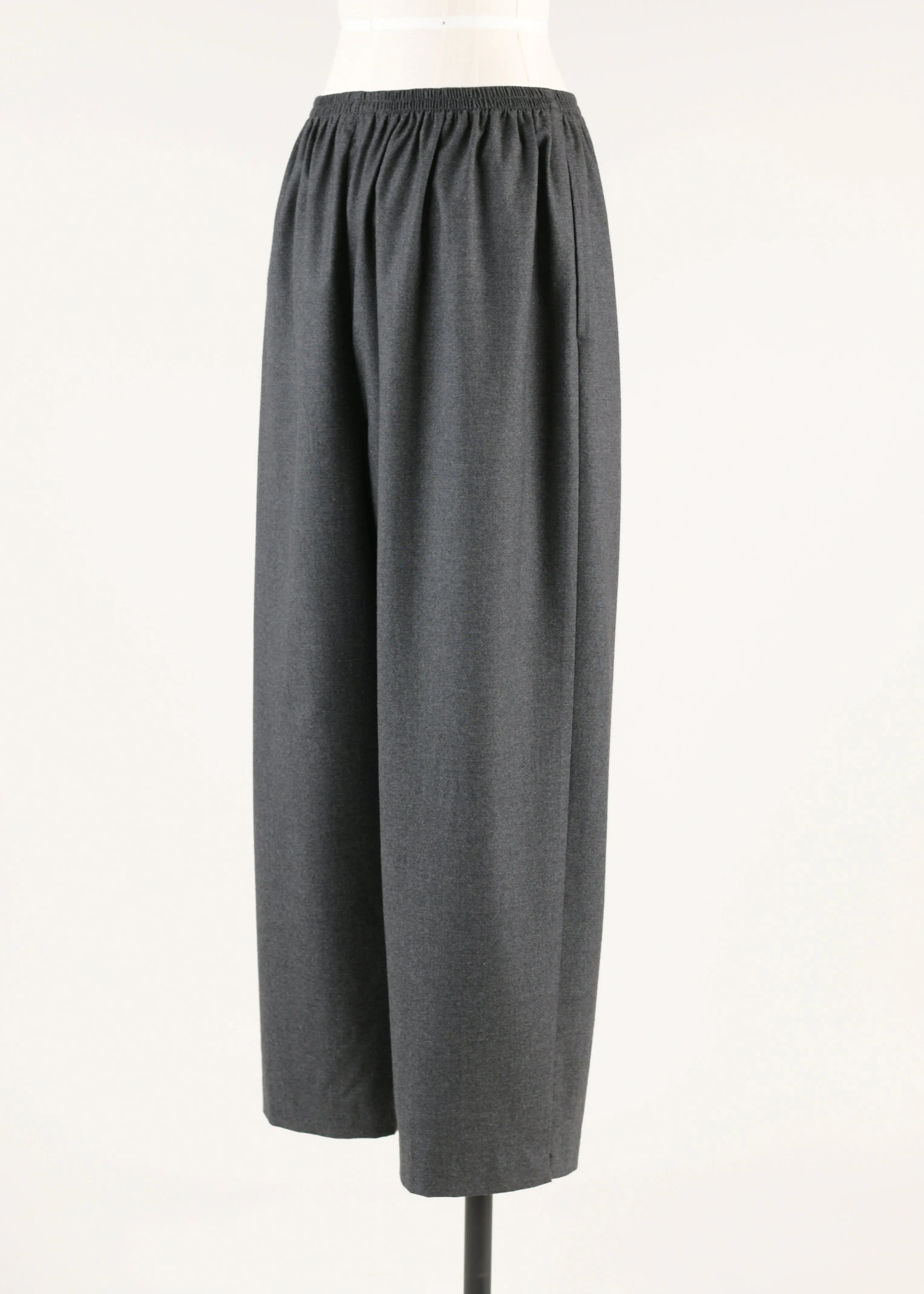 cashmere longer japanese trouser with ankle slits sold by eskandar product image thumbnail 3