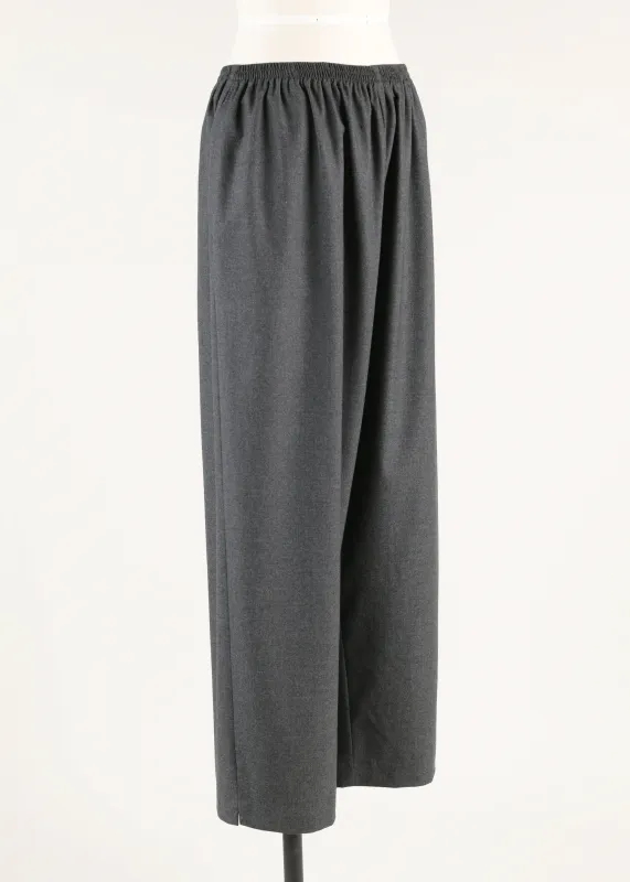 cashmere longer japanese trouser with ankle slits sold by eskandar