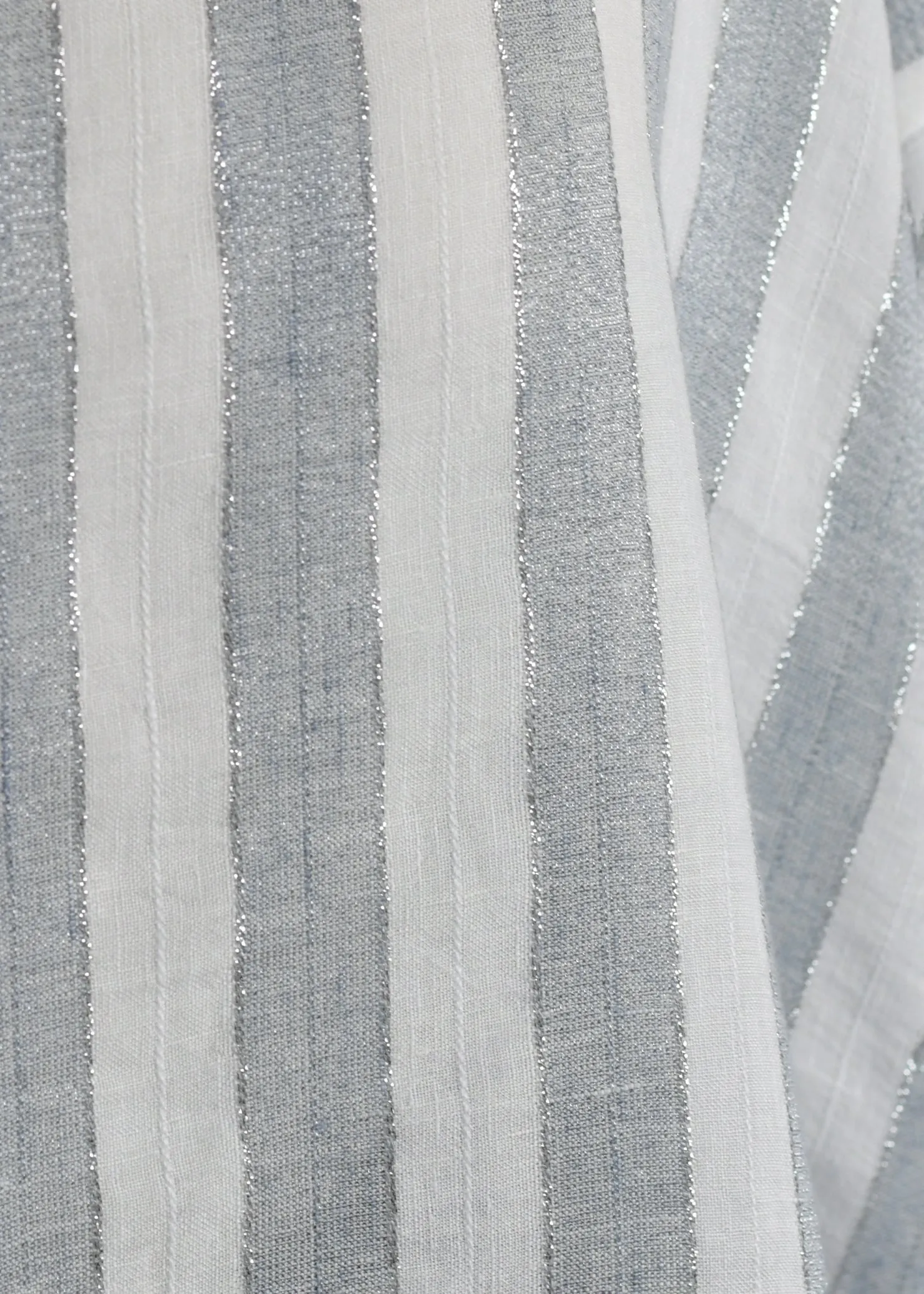 linen with lame lscoop neck t-shirt - long plus with slits sold by eskandar product image thumbnail 4