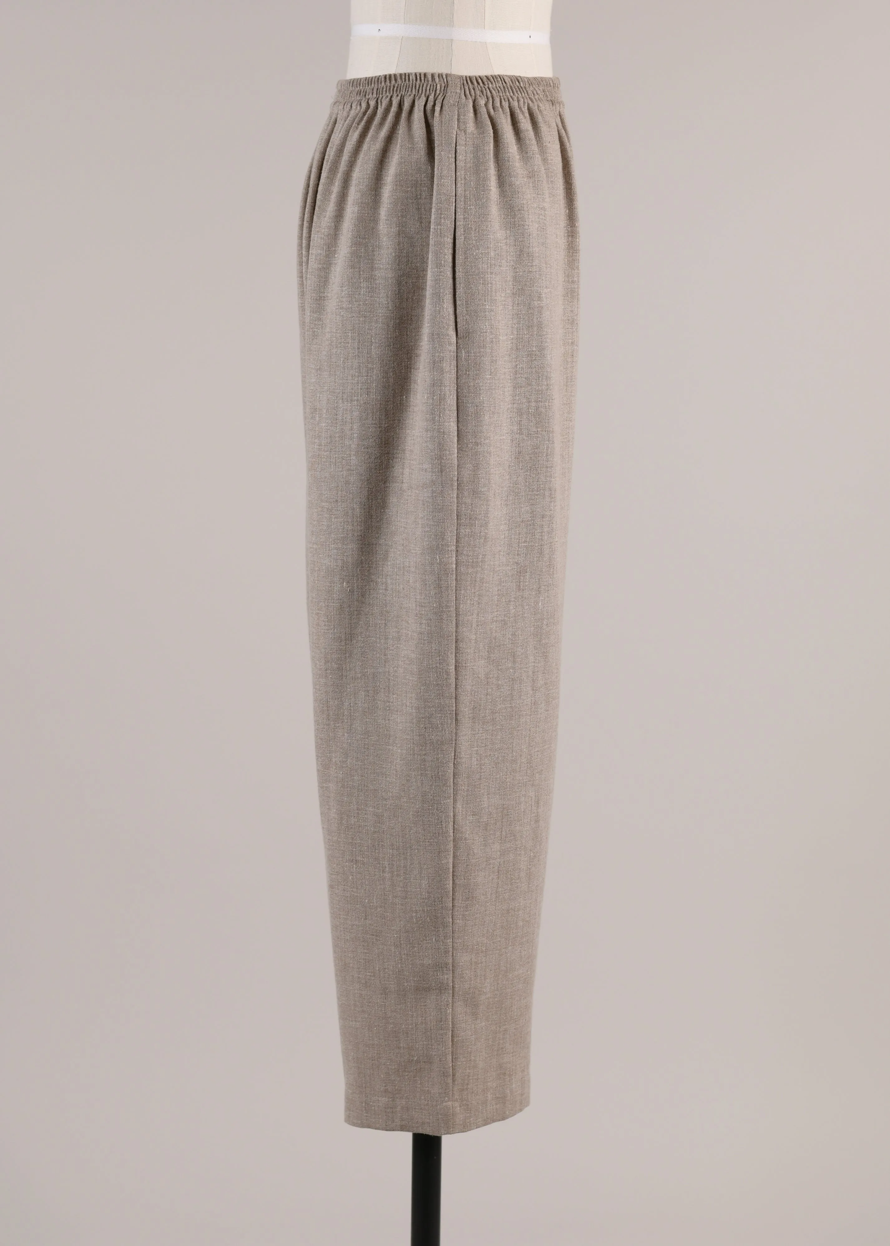 linen mix japanese trouser sold by eskandar product image thumbnail 2