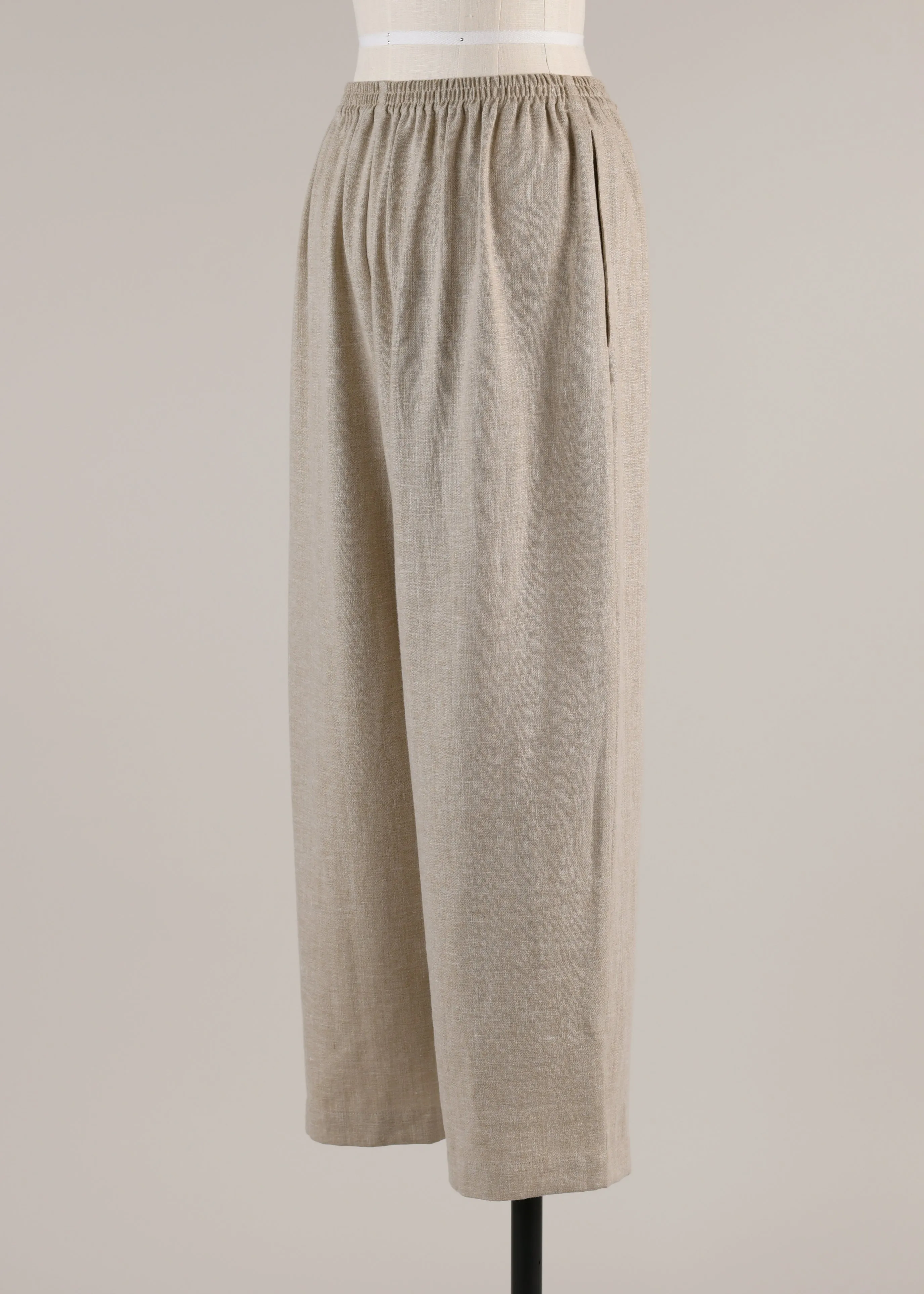 linen mix japanese trouser sold by eskandar product image thumbnail 3