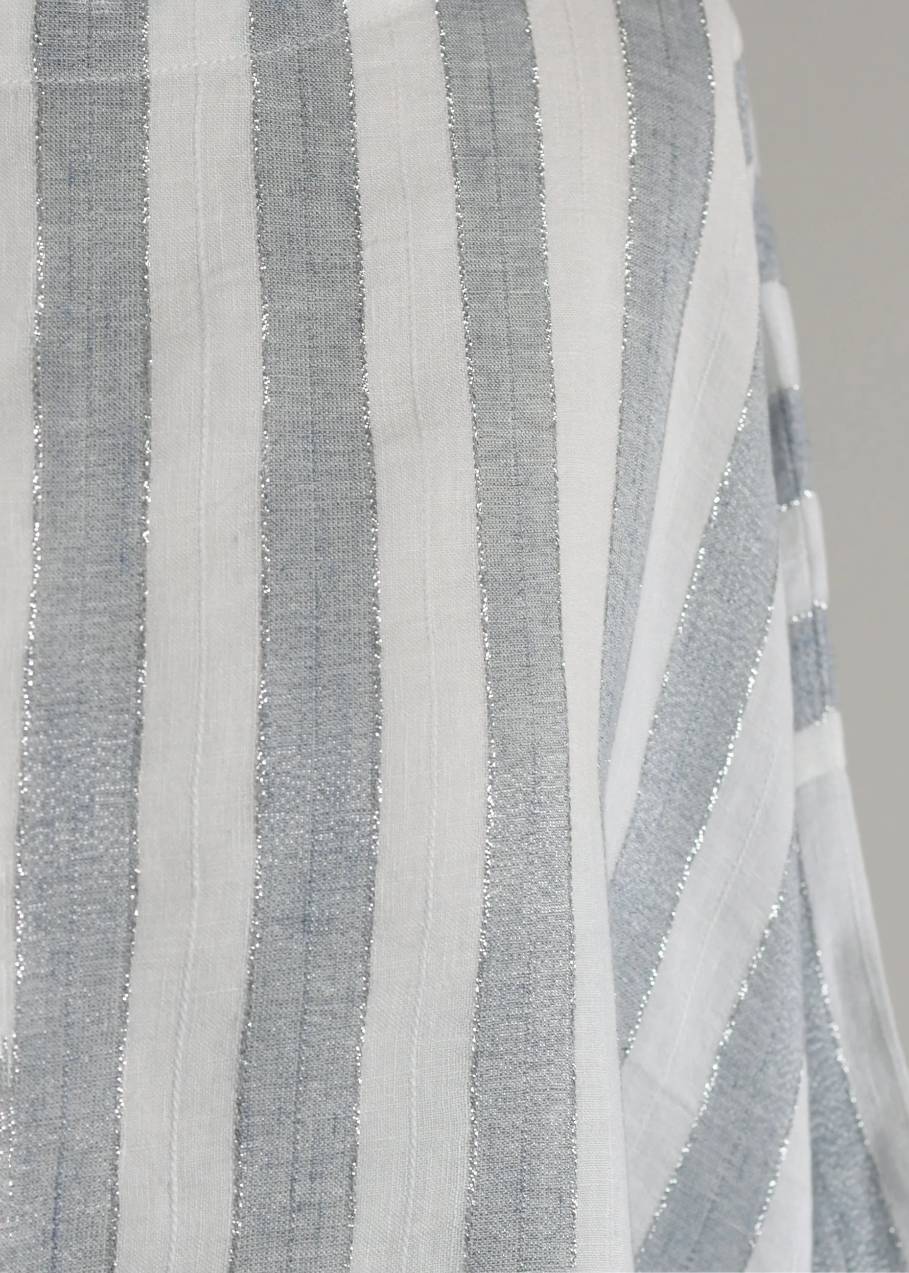 linen with lame scoop neck kaftan - mid sold by eskandar product image thumbnail 4