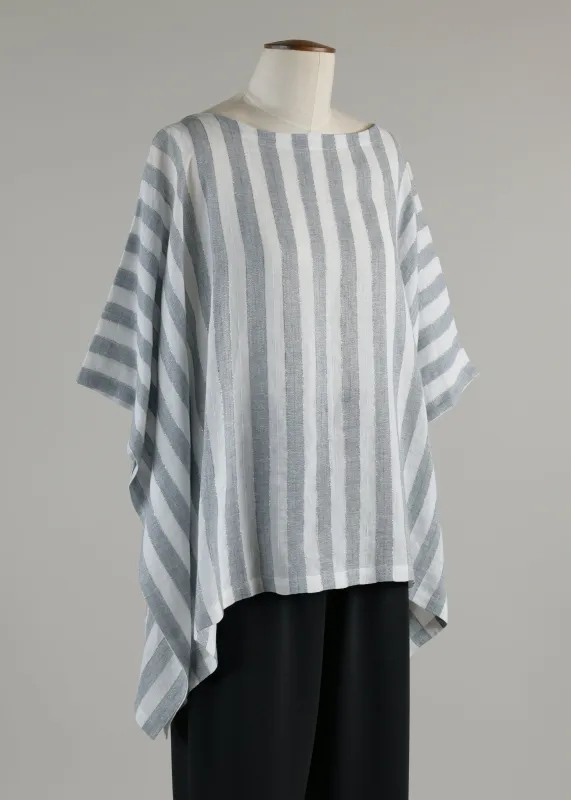 linen with lame scoop neck kaftan - mid sold by eskandar