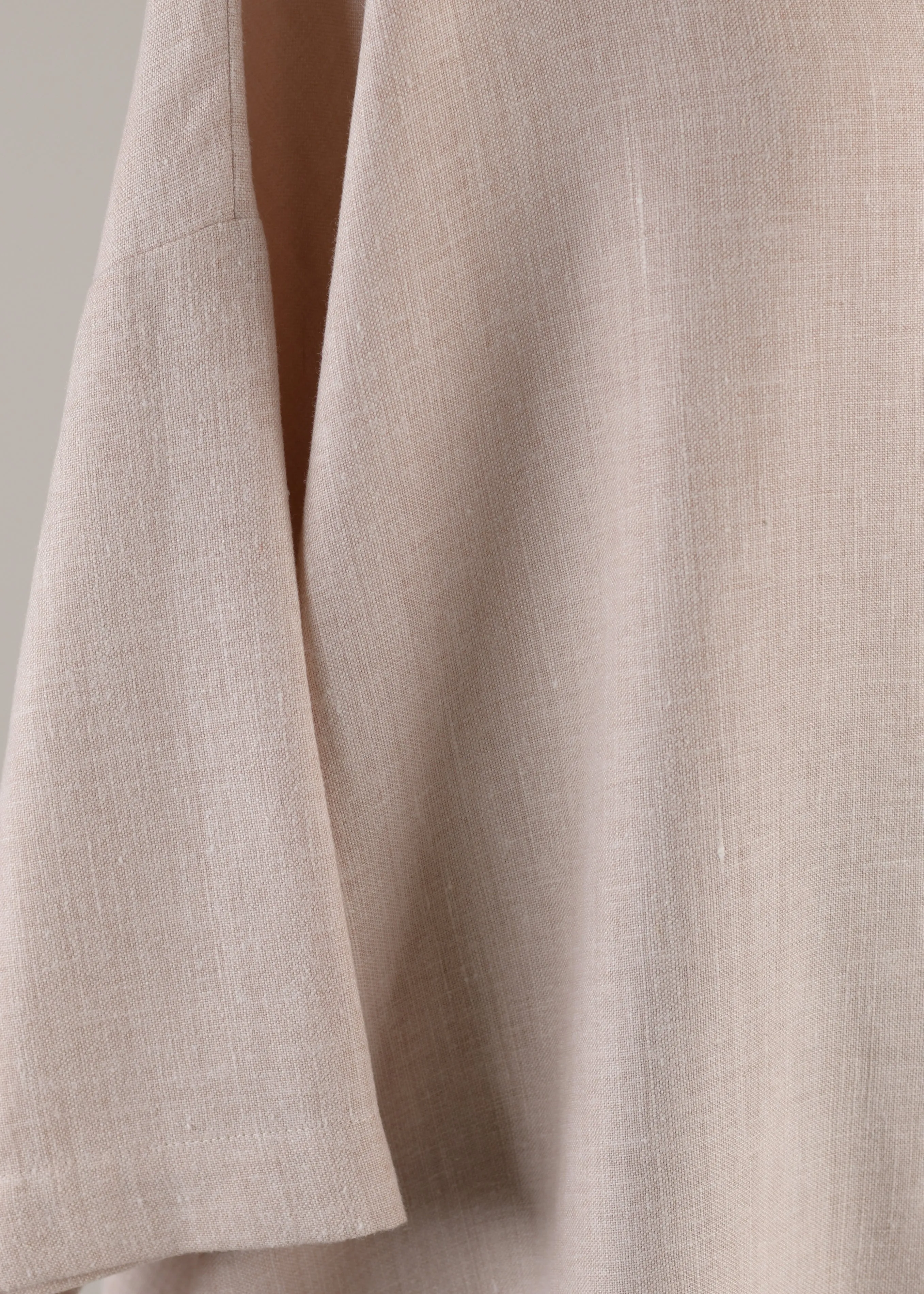 linen mix 3/4 sleeve scoop neck tunic - long sold by eskandar product image thumbnail 4