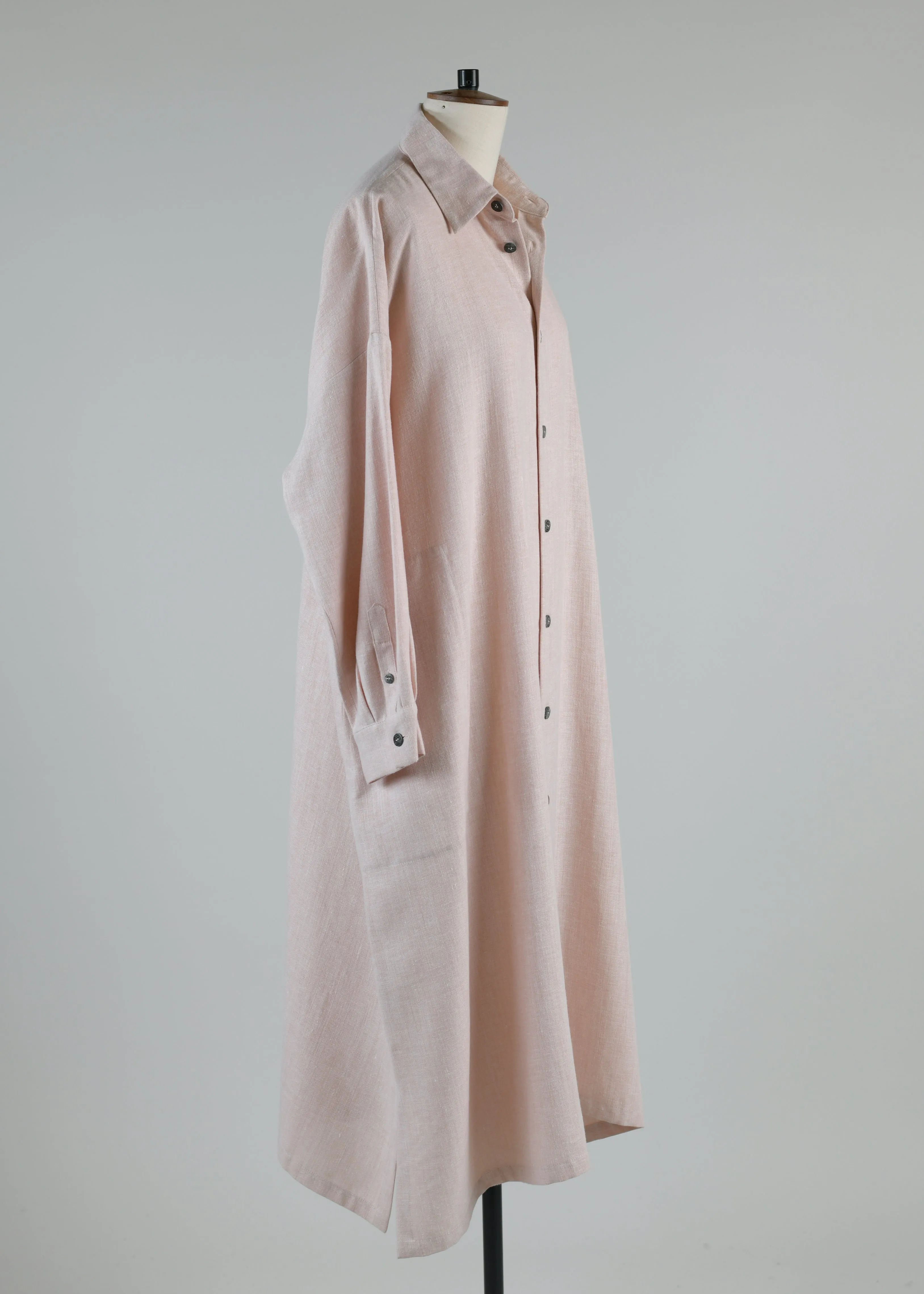 wide a-line shirt dress with collar sold by eskandar product image thumbnail 2