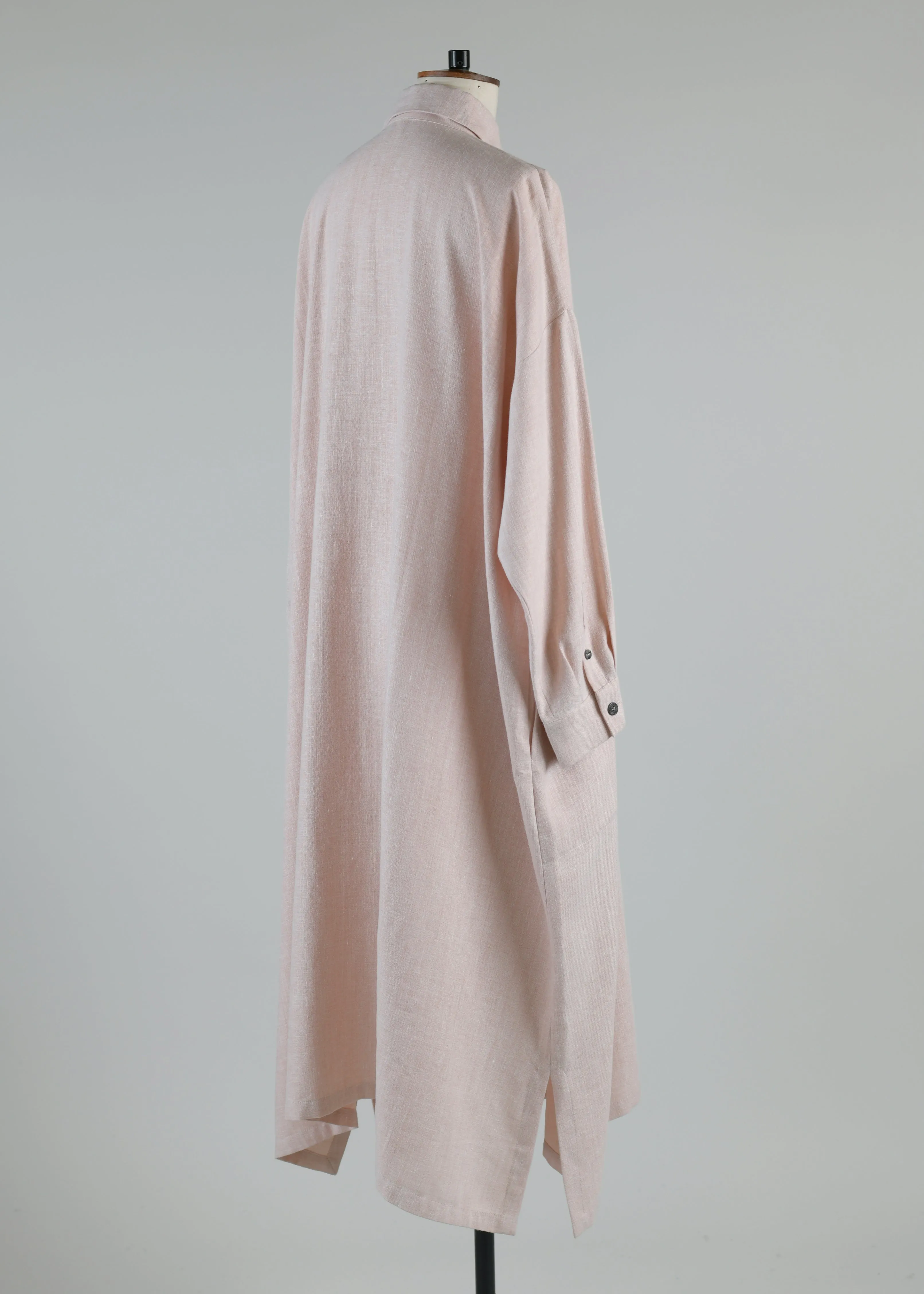 wide a-line shirt dress with collar sold by eskandar product image thumbnail 3