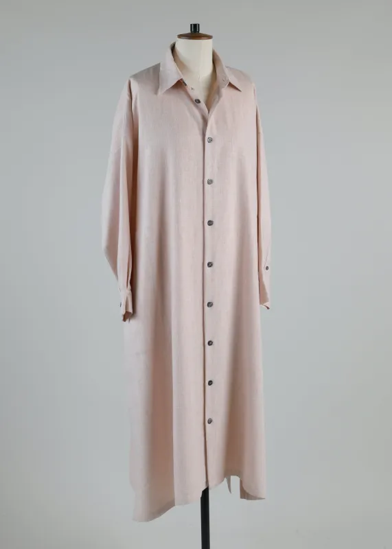 wide a-line shirt dress with collar sold by eskandar