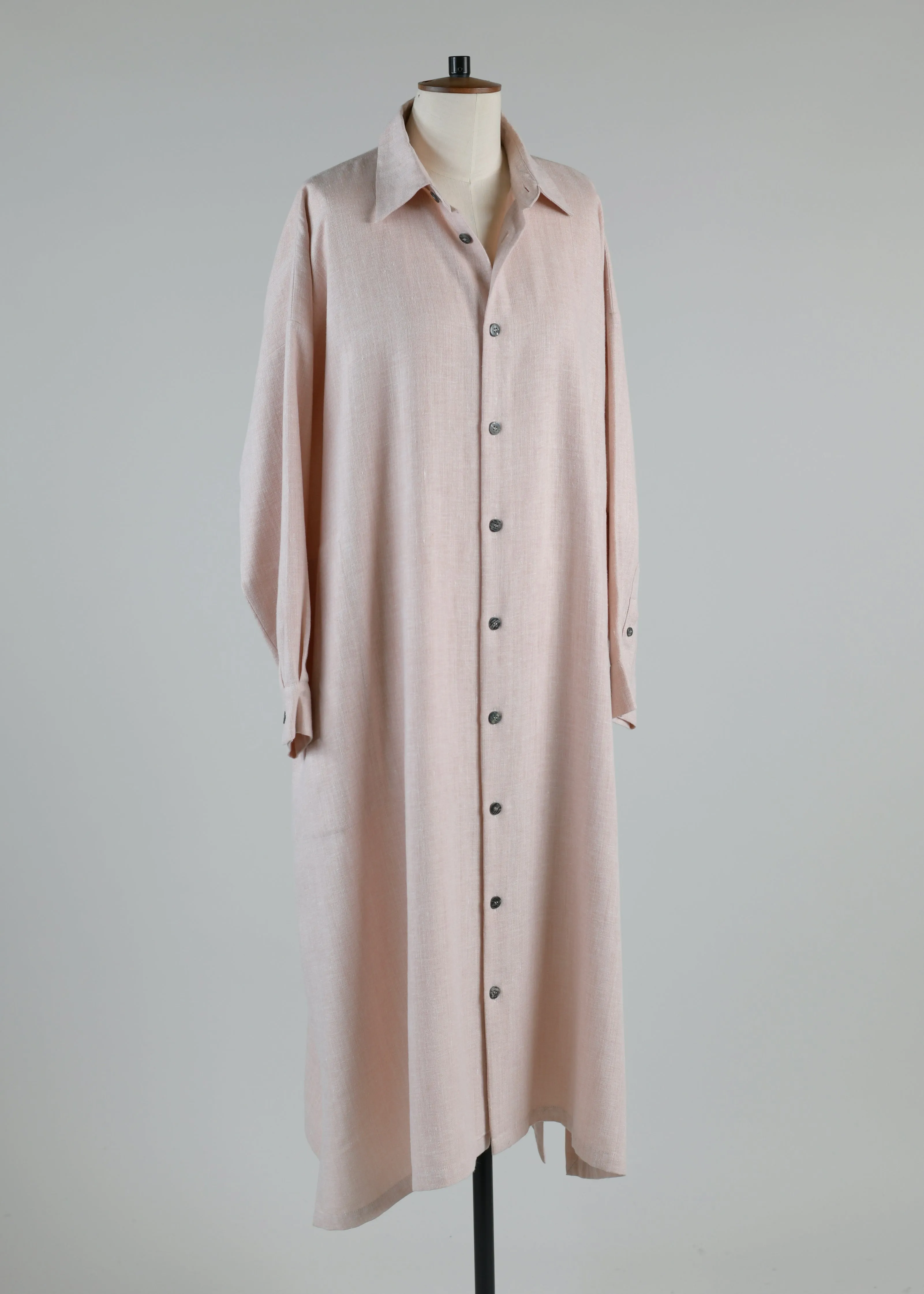 wide a-line shirt dress with collar sold by eskandar