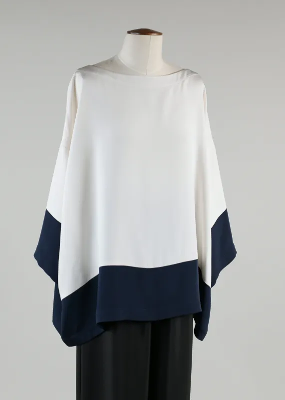 3/4 sleeve bateau neck tunic - long sold by eskandar