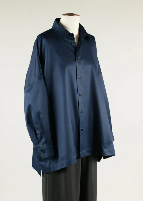 wide longer back shirt with collar - long sold by eskandar