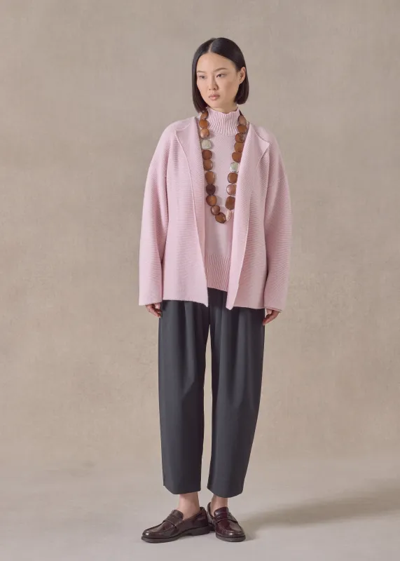 cashmere small jacket coat cardigan- short (cherryblossom) sold by eskandar