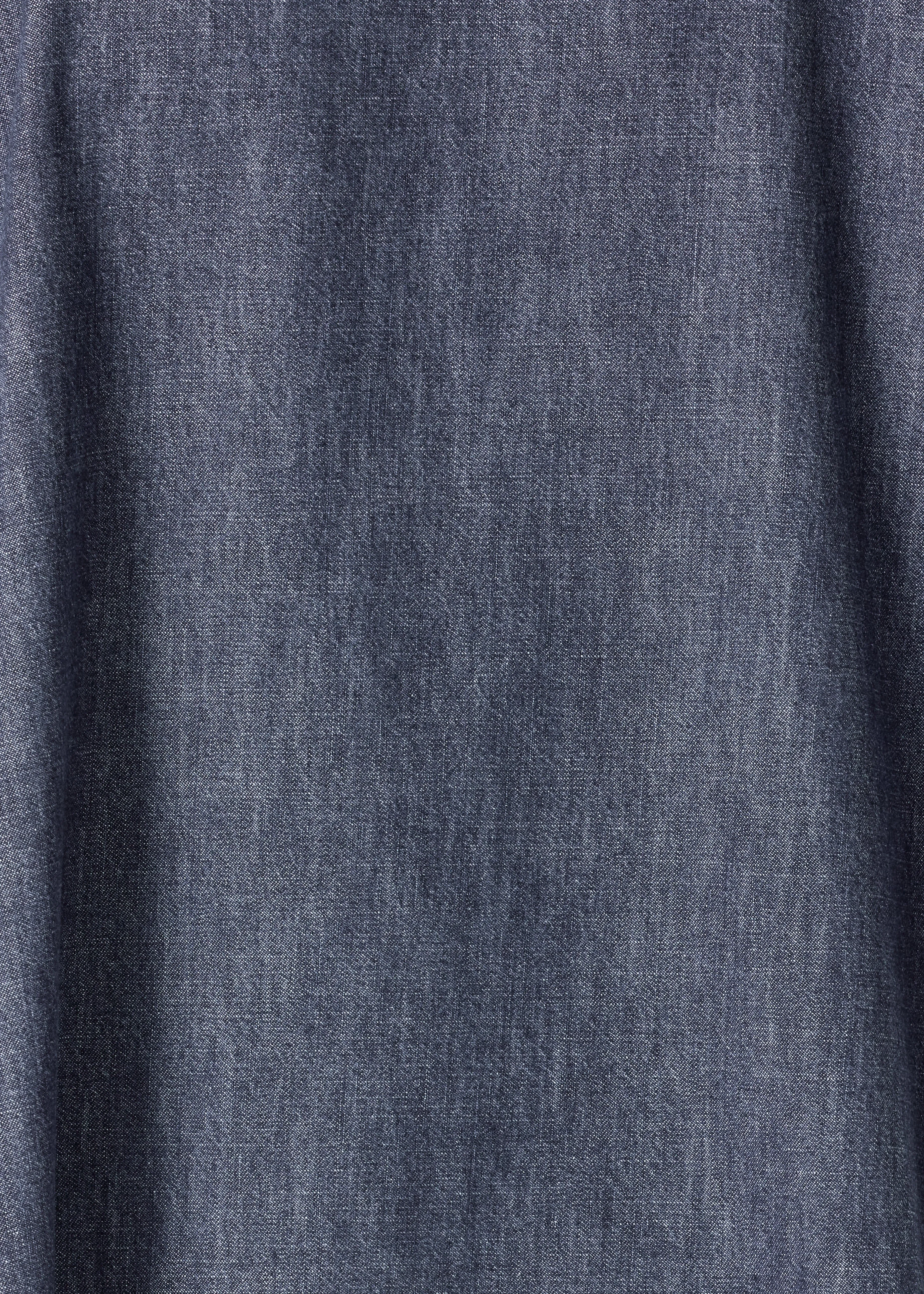 cotton denim wide a-line monks top - long (jeandark) sold by eskandar product image thumbnail 5