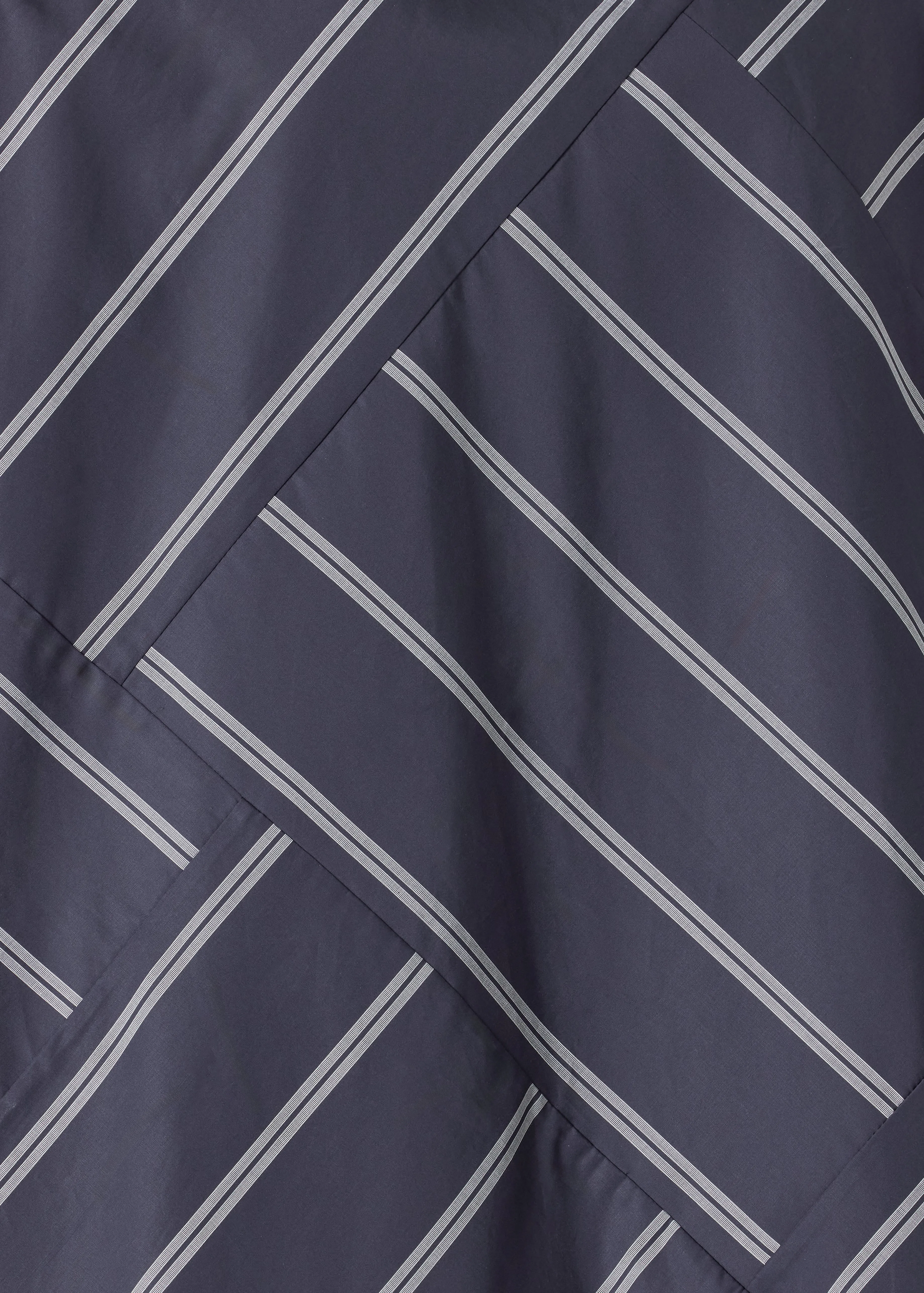 cotton slim a-line double stand collar shirt with stepped insert (patchwork) sold by eskandar product image thumbnail 5