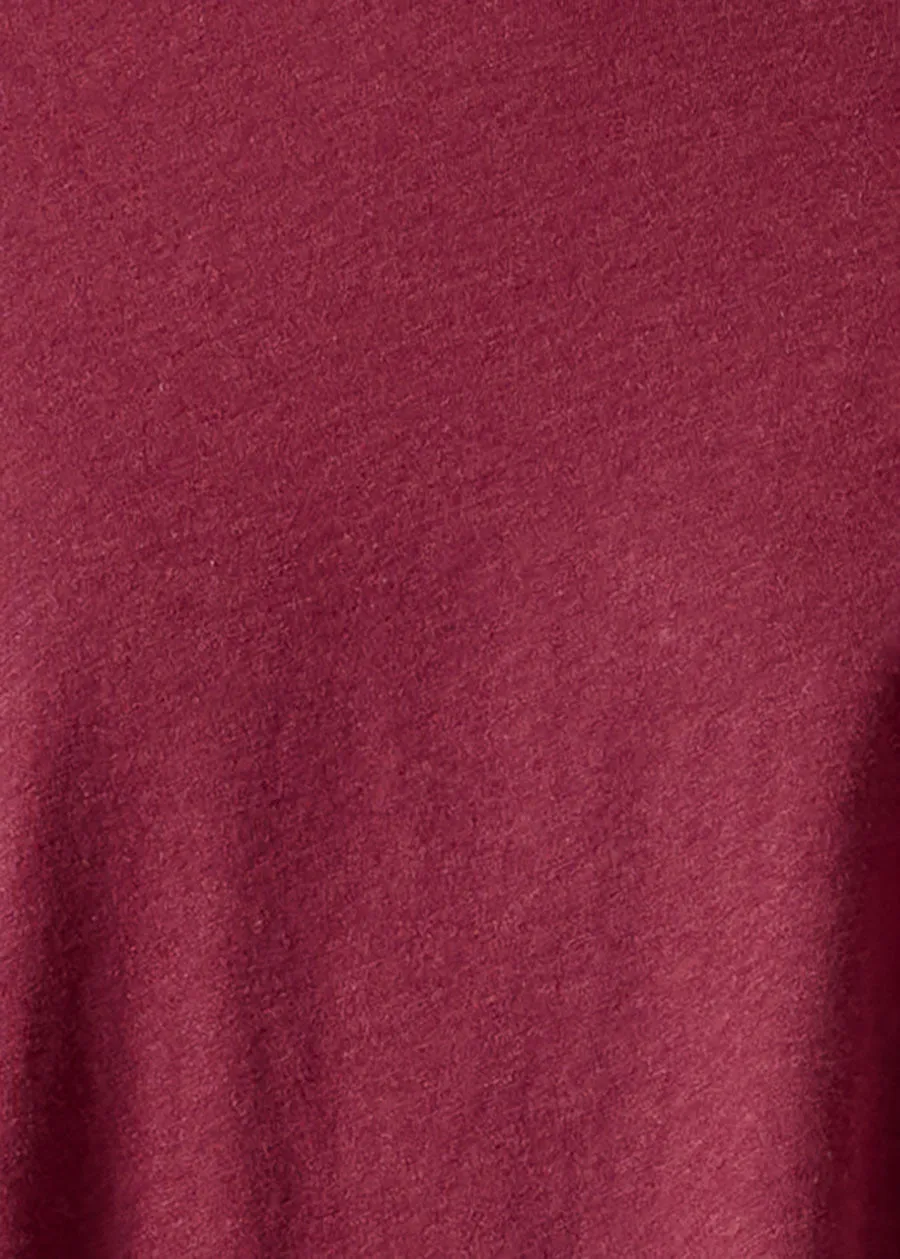 cotton jersey long sleeve double edge scoop neck t-shirt - mid plus sold by eskandar product image thumbnail 5