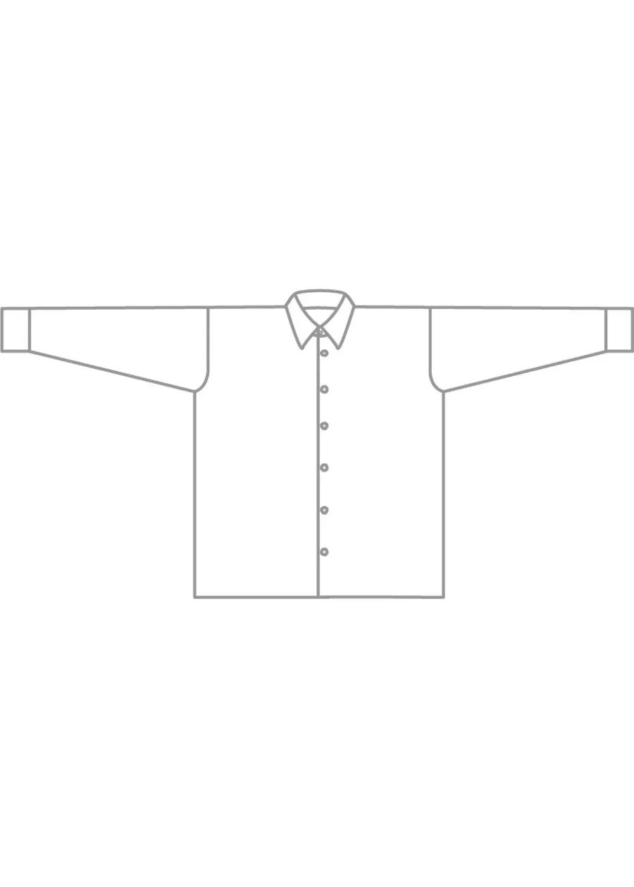 cotton slim shirt with collar - regular sold by eskandar product image thumbnail 4