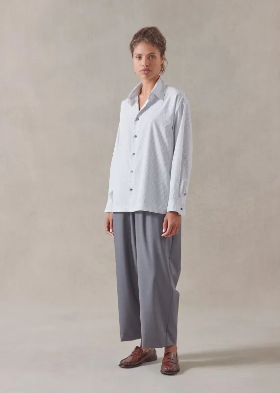 cotton slim shirt with collar - regular sold by eskandar