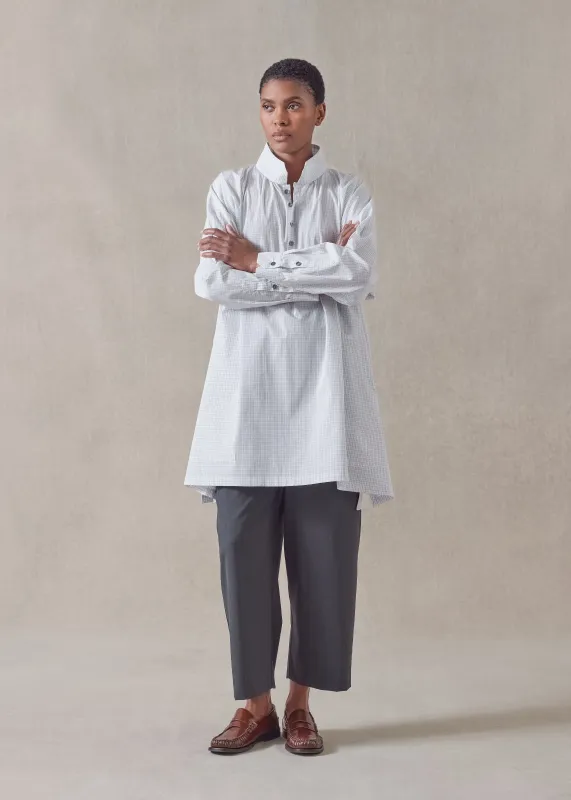 cotton wide a-line artists smock - long plus sold by eskandar