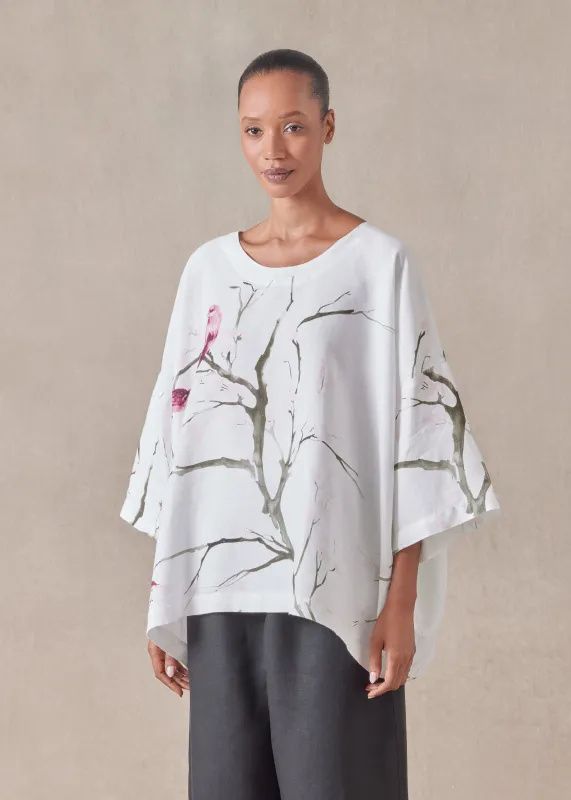 linen t-shirt tunic - long sold by eskandar