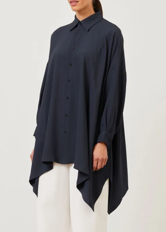 silk dps shirt with collar - long plus sold by eskandar