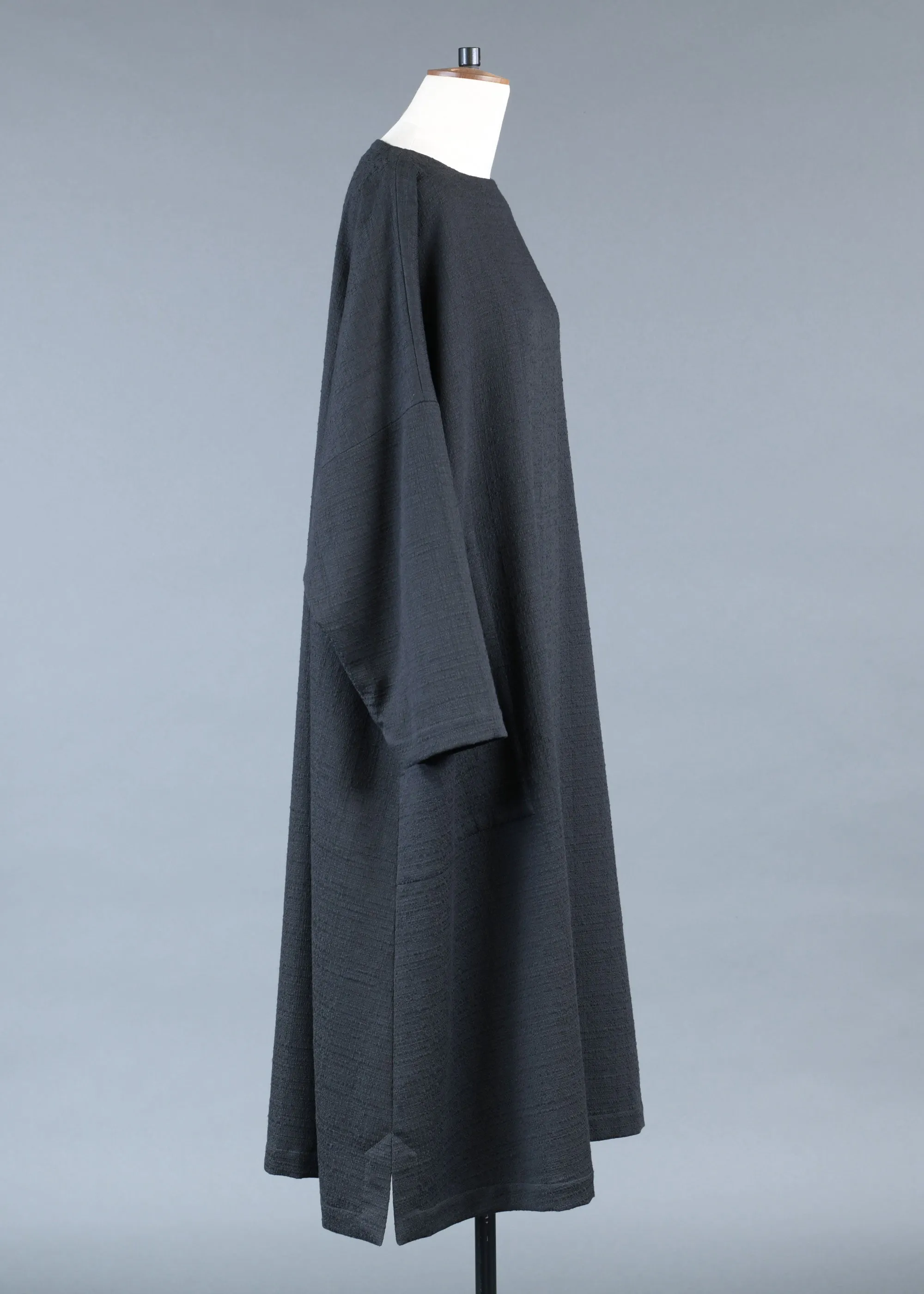 textured cotton cotton imperial scoop neck dress sold by eskandar product image thumbnail 3