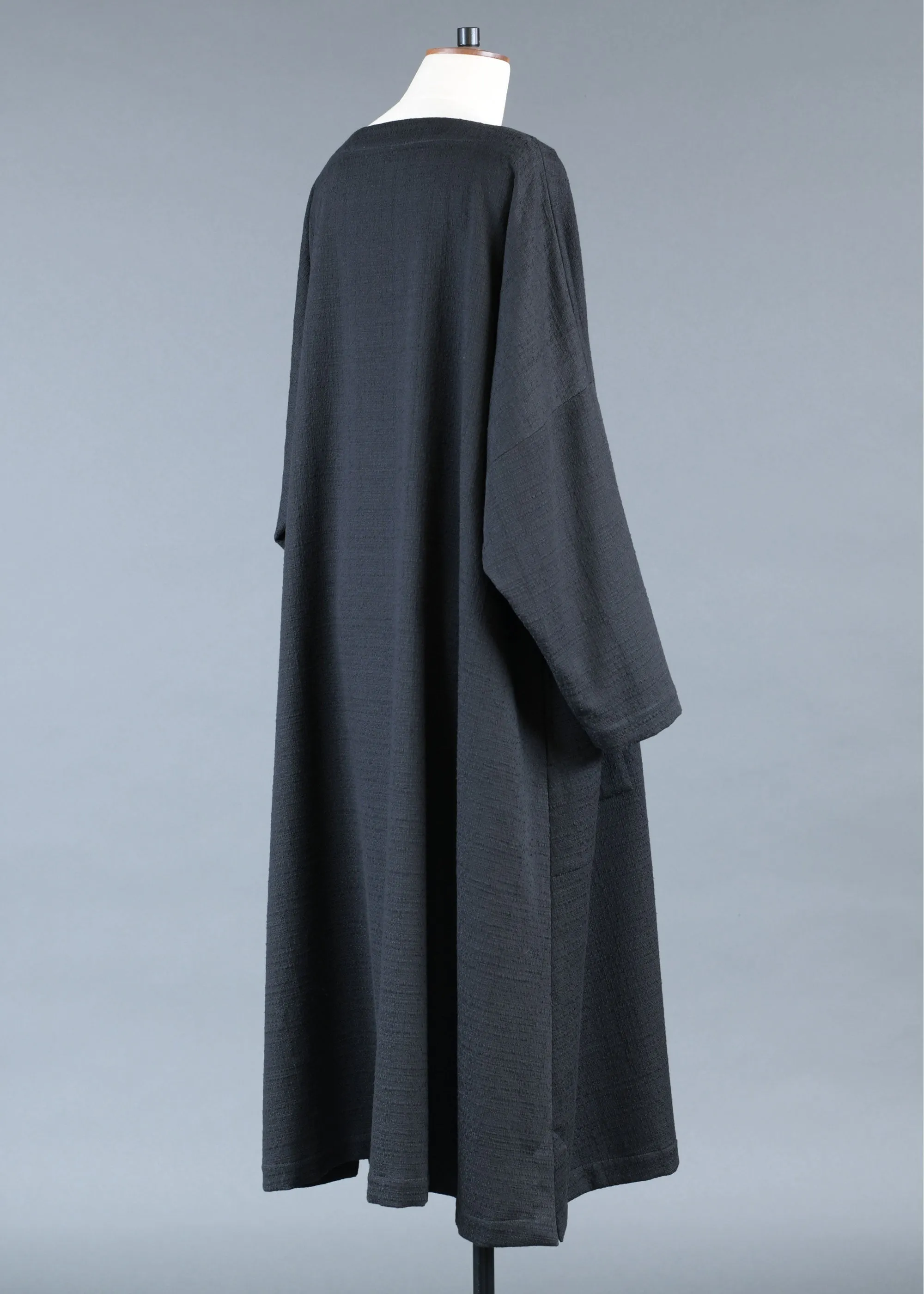 textured cotton cotton imperial scoop neck dress sold by eskandar product image thumbnail 2