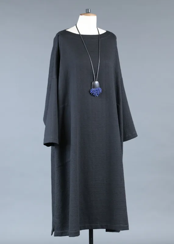 textured cotton cotton imperial scoop neck dress sold by eskandar