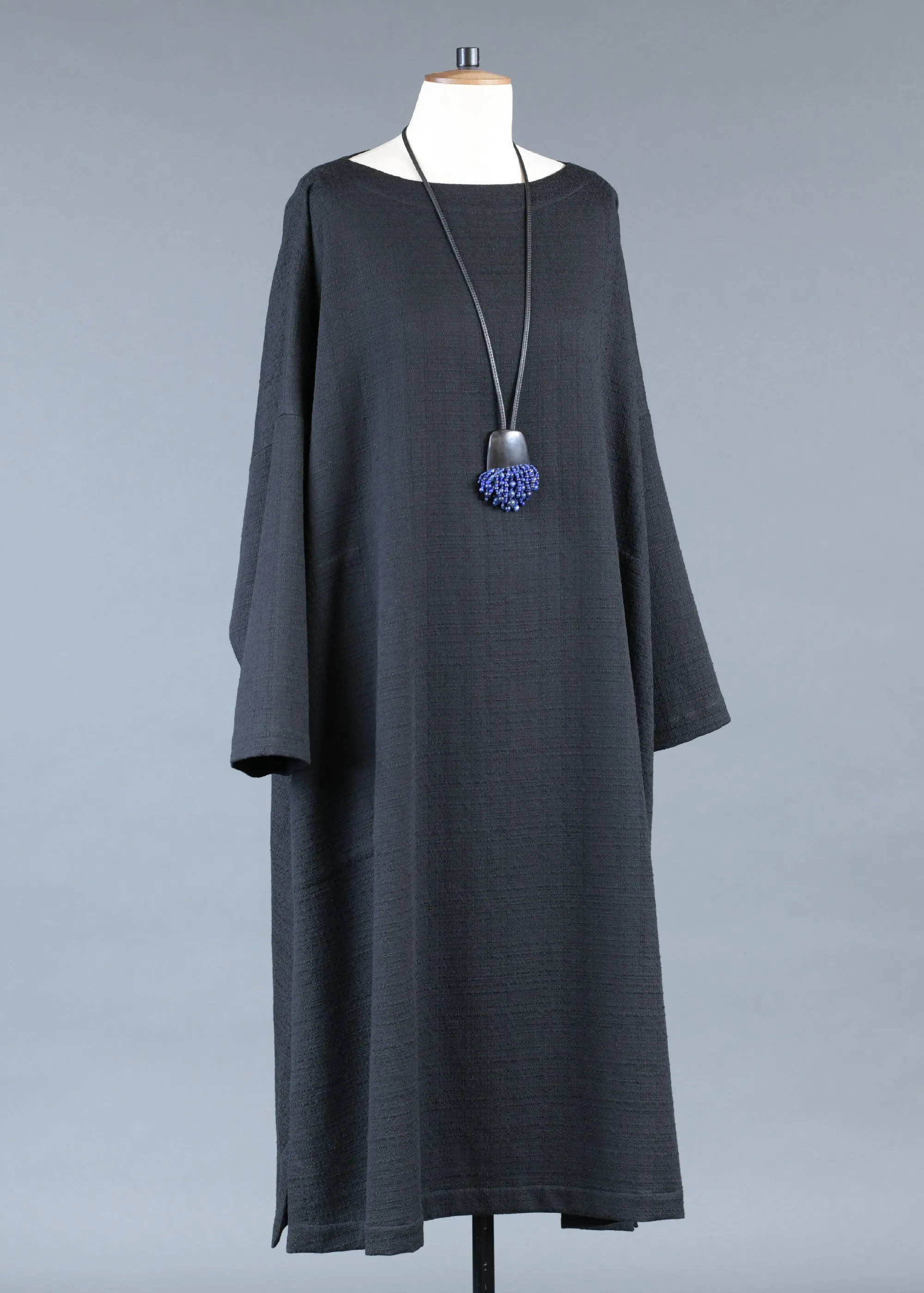 textured cotton cotton imperial scoop neck dress sold by eskandar