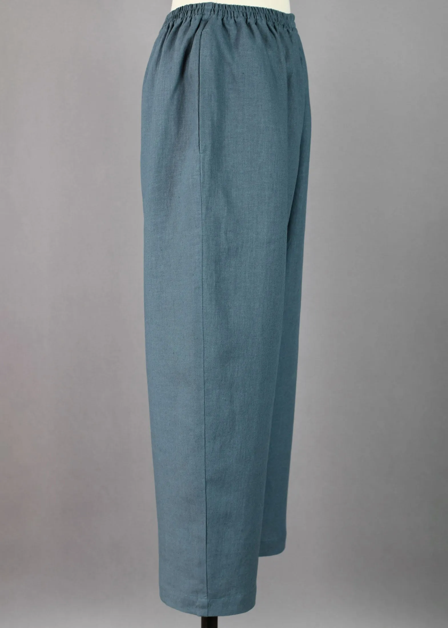 linen japanese trouser (stormblue) sold by eskandar product image thumbnail 3