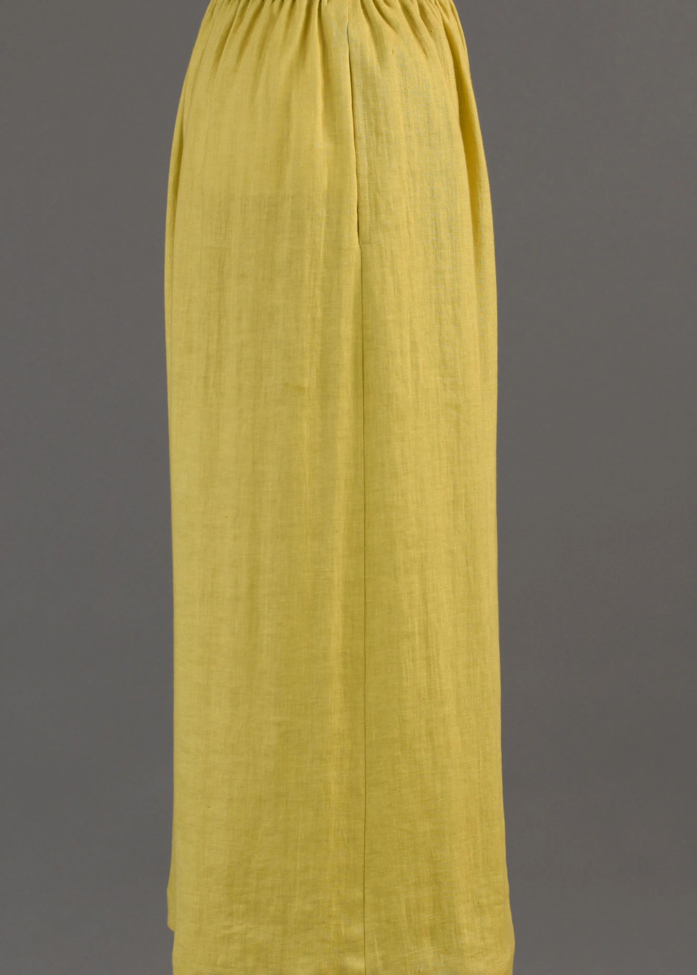 linen flared cropped trouser sold by eskandar