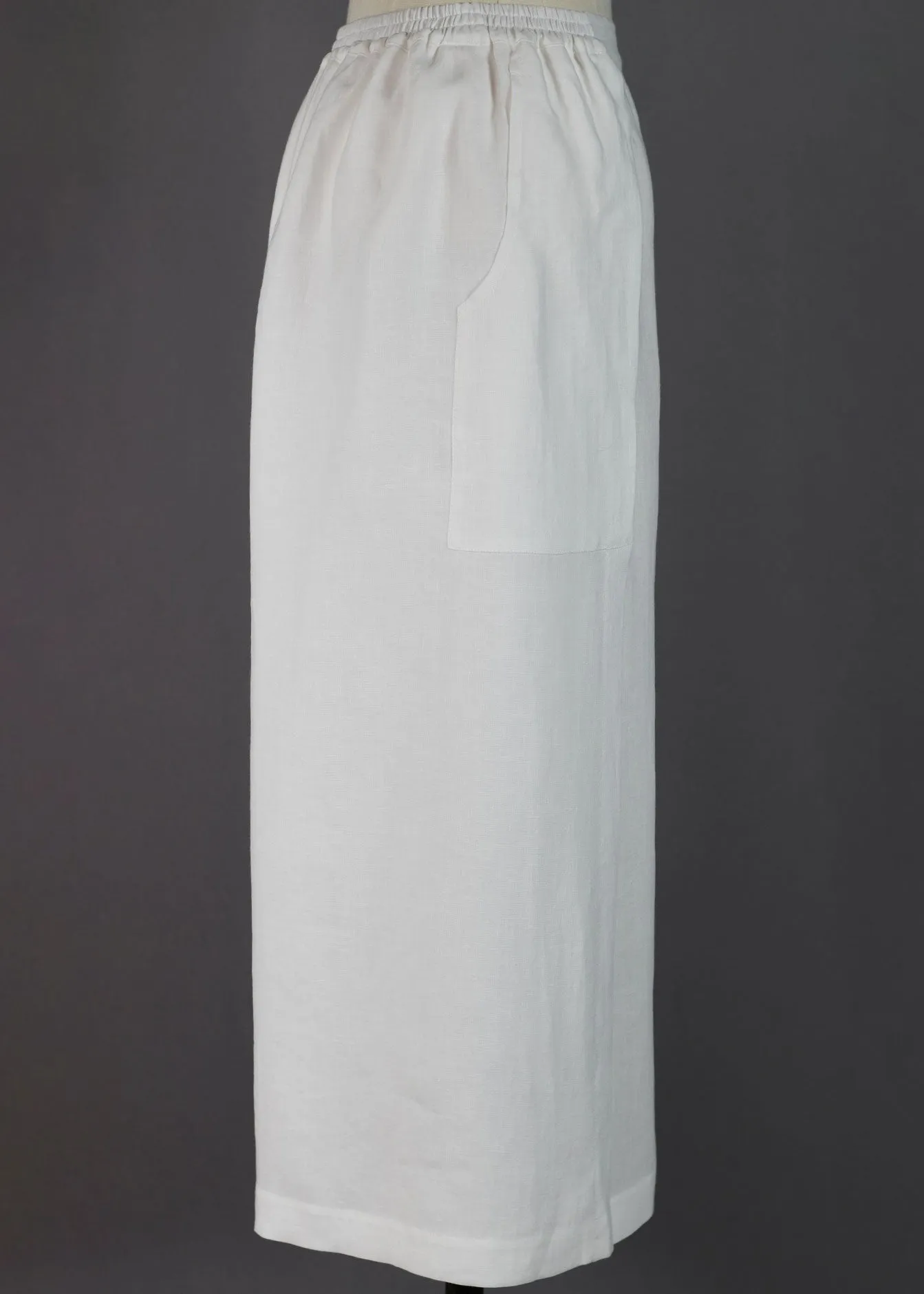 Italian linen cropped nepali trouser sold by eskandar product image thumbnail 3