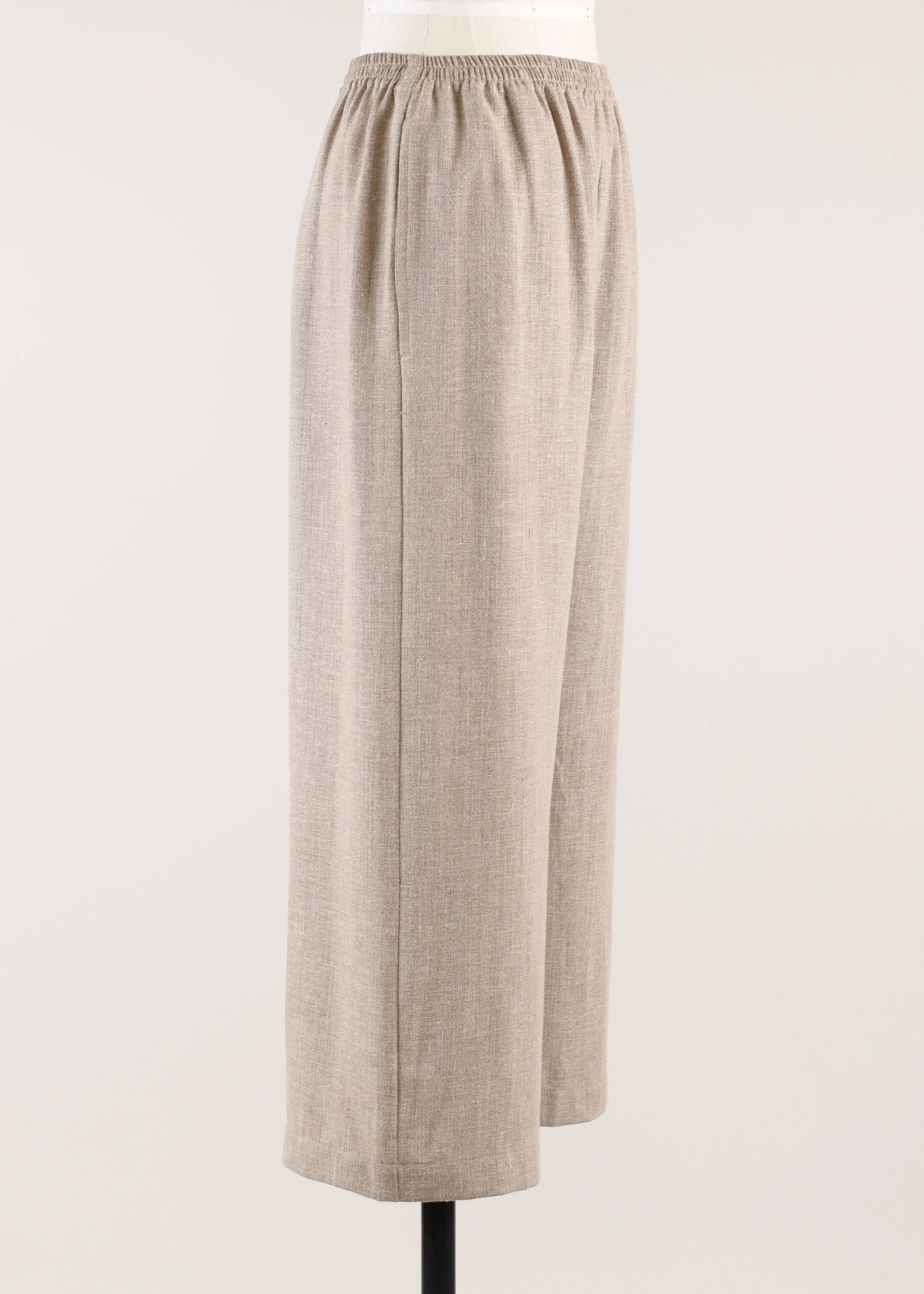 linen mix cropped trouser sold by eskandar product image thumbnail 2
