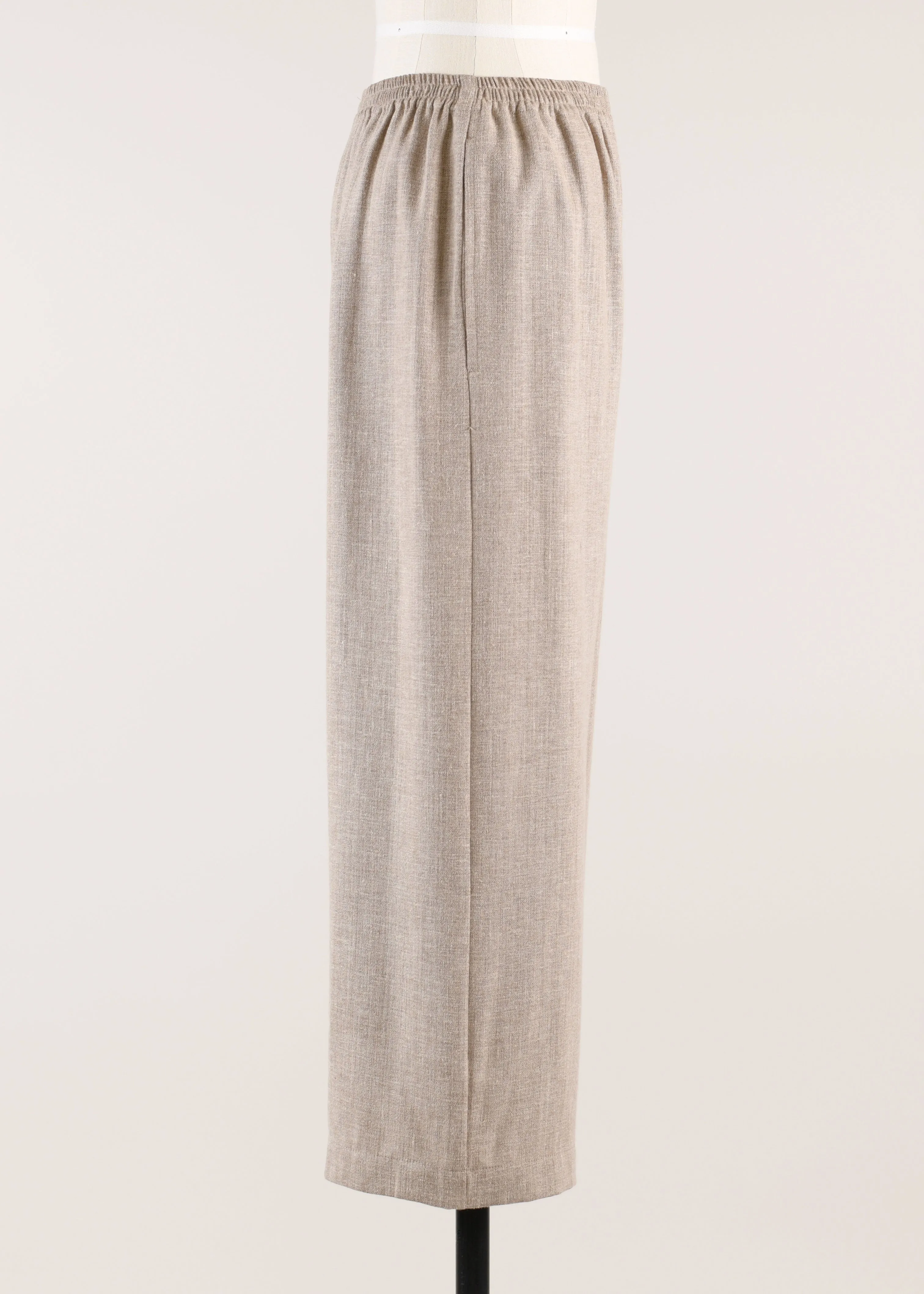 linen mix cropped trouser sold by eskandar product image thumbnail 3