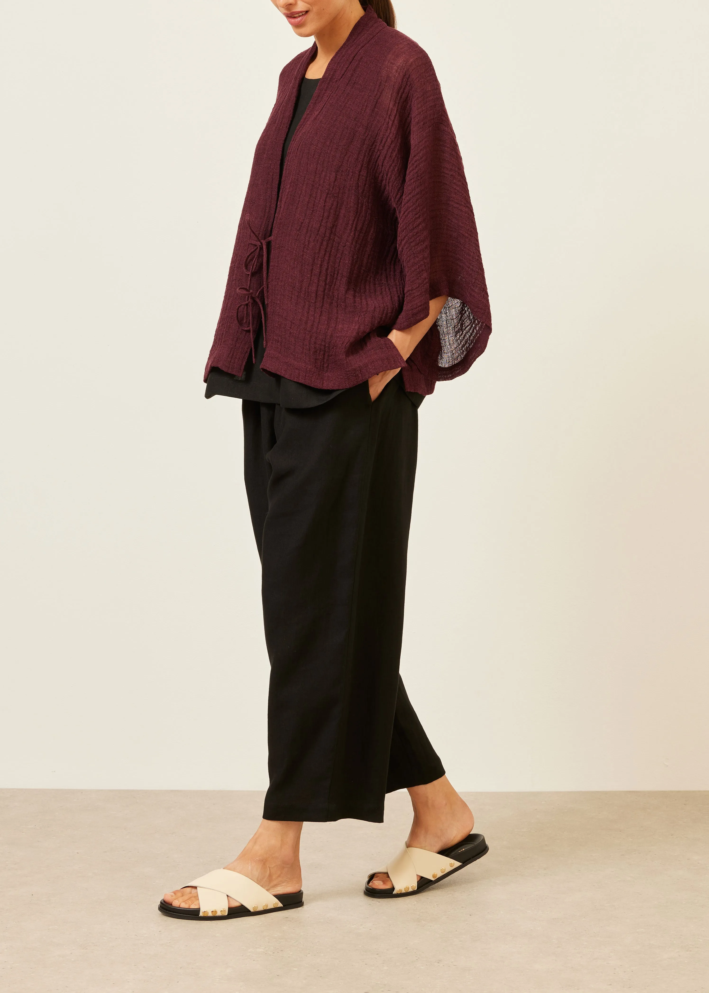 linen gauze shanghai jacket - mid sold by eskandar product image thumbnail 2