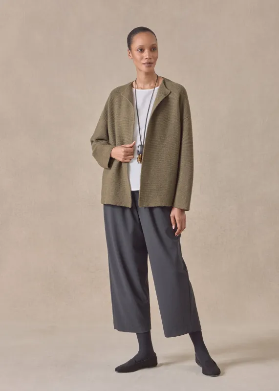 cashmere small jacket coat cardigan- short (antiquebronze) sold by eskandar