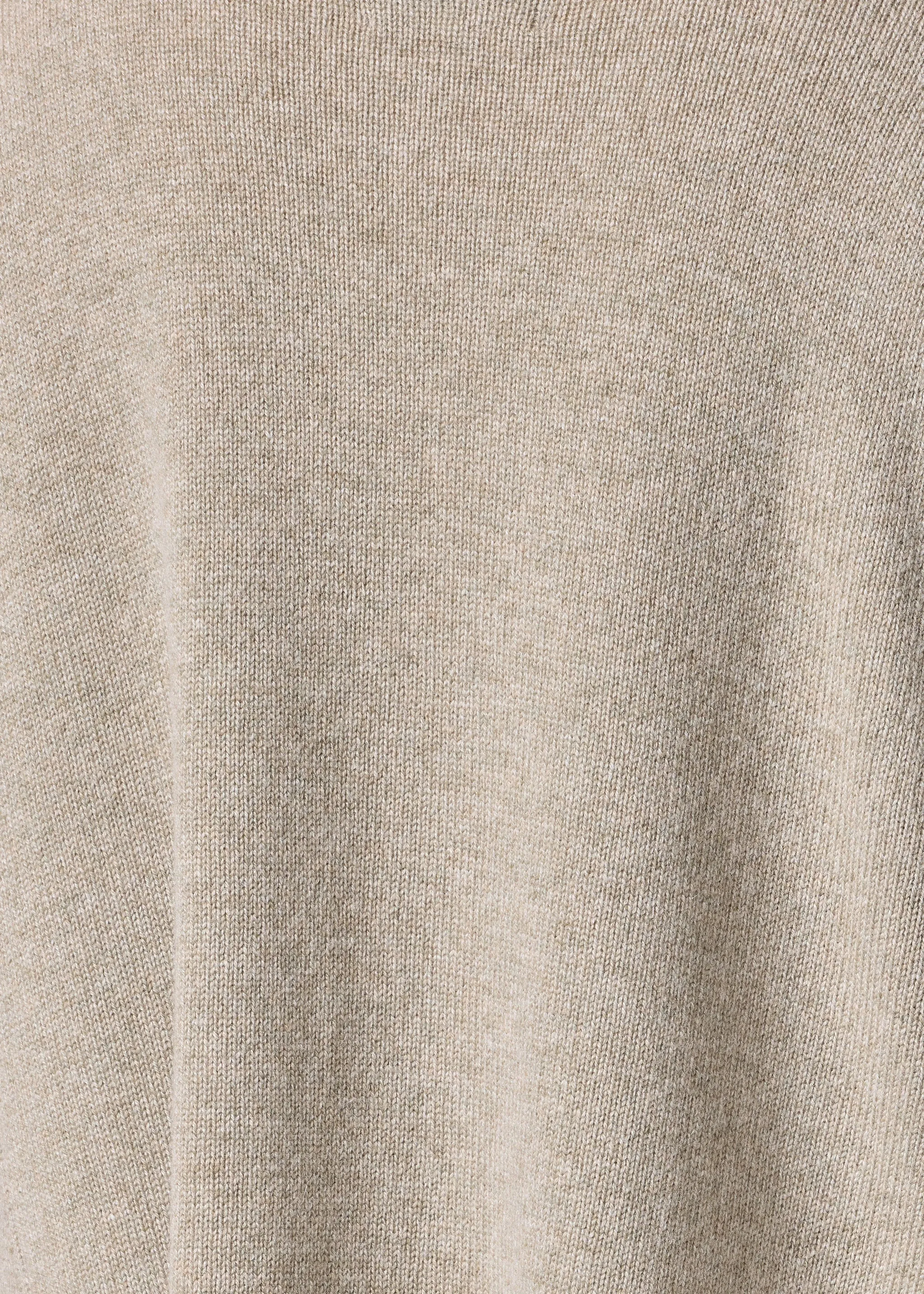 cashmere panelled a-line roll neck sweater - mid plus (greensand) sold by eskandar product image thumbnail 5
