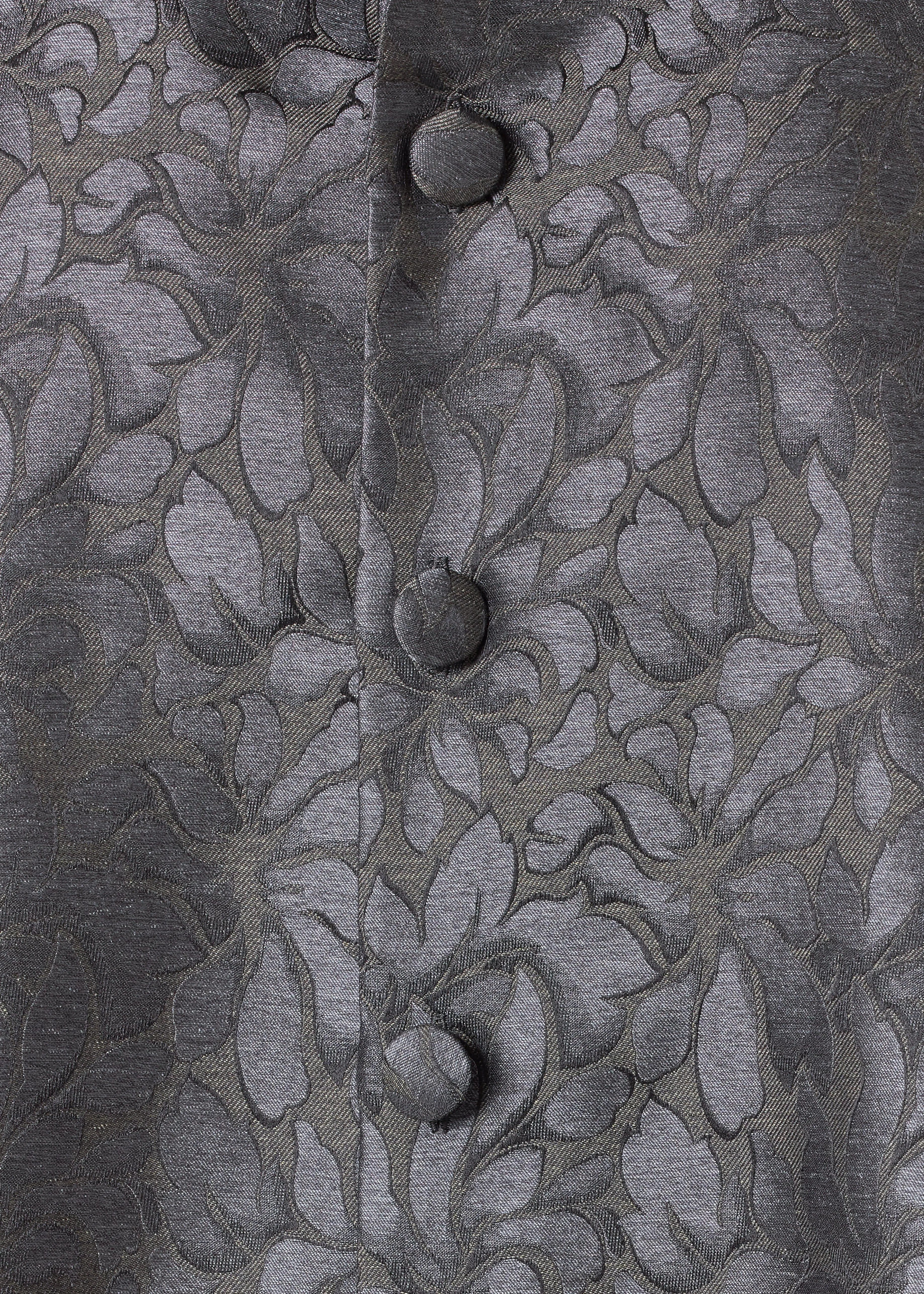 silk wide a-line jacket with chinese collar - long (olive) sold by eskandar product image thumbnail 5