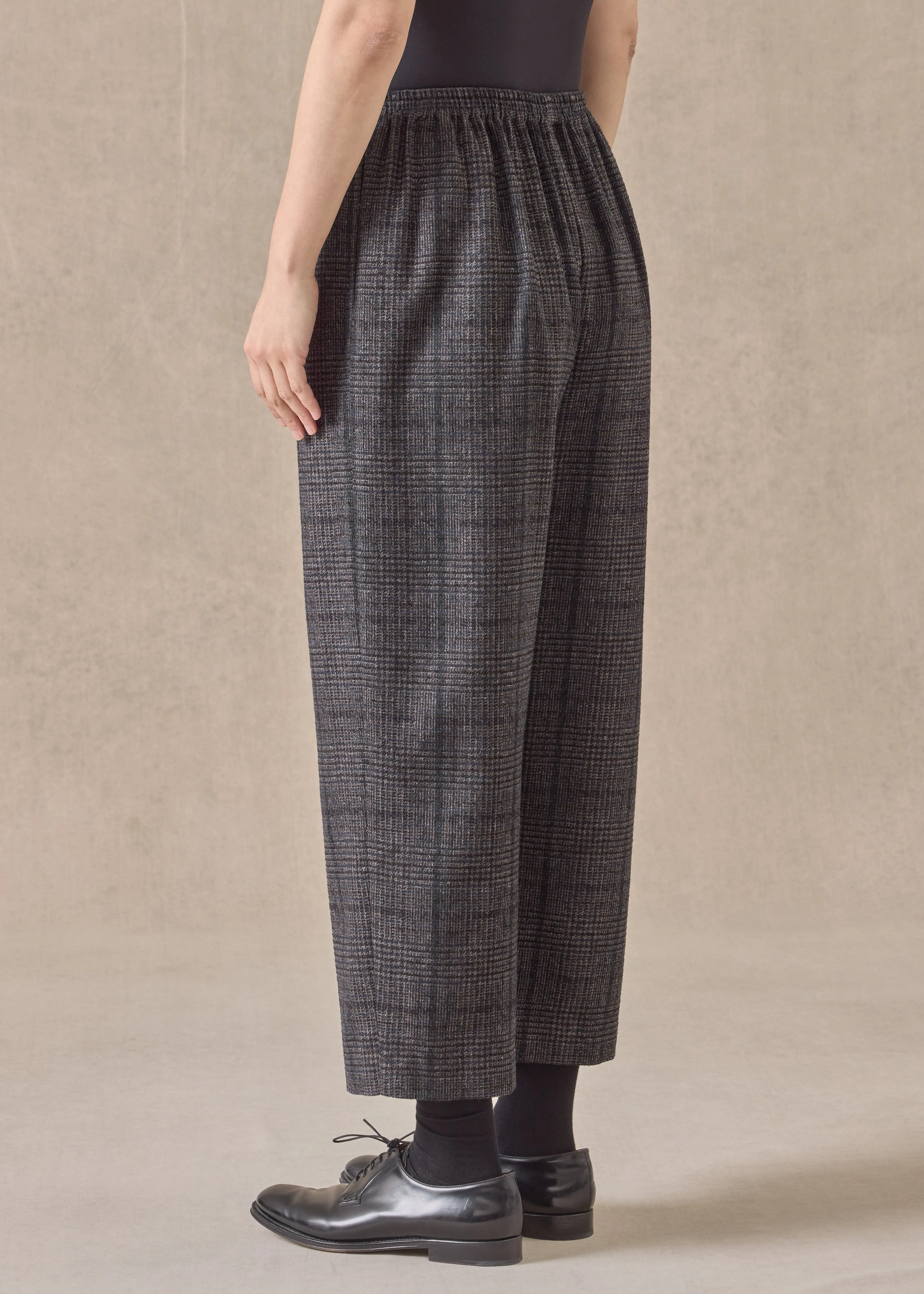 cashmere silk wool mix japanese trouser (brownink) sold by eskandar product image thumbnail 4