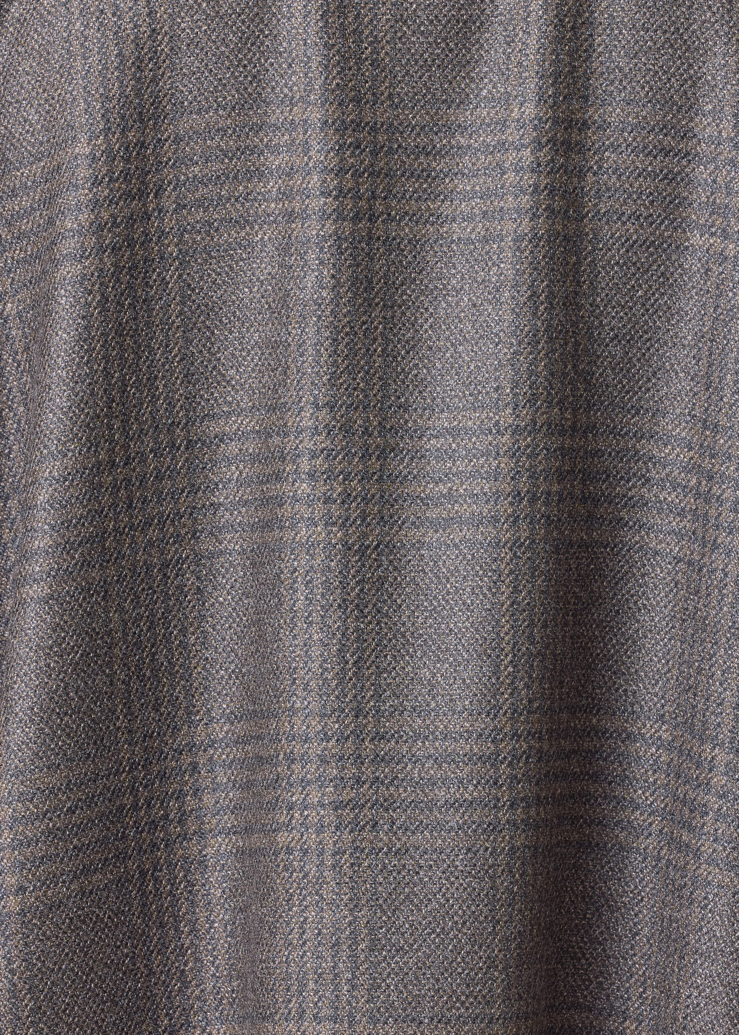 cashmere silk mix longer japanese trouser with ankle slits (greenbronze) sold by eskandar product image thumbnail 5