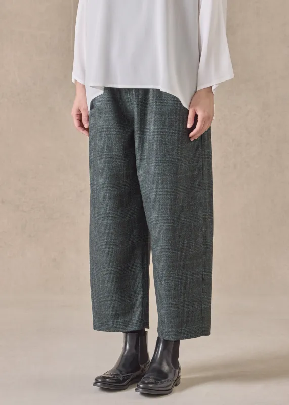 cashmere silk wool mix japanese trouser (darkforest) sold by eskandar